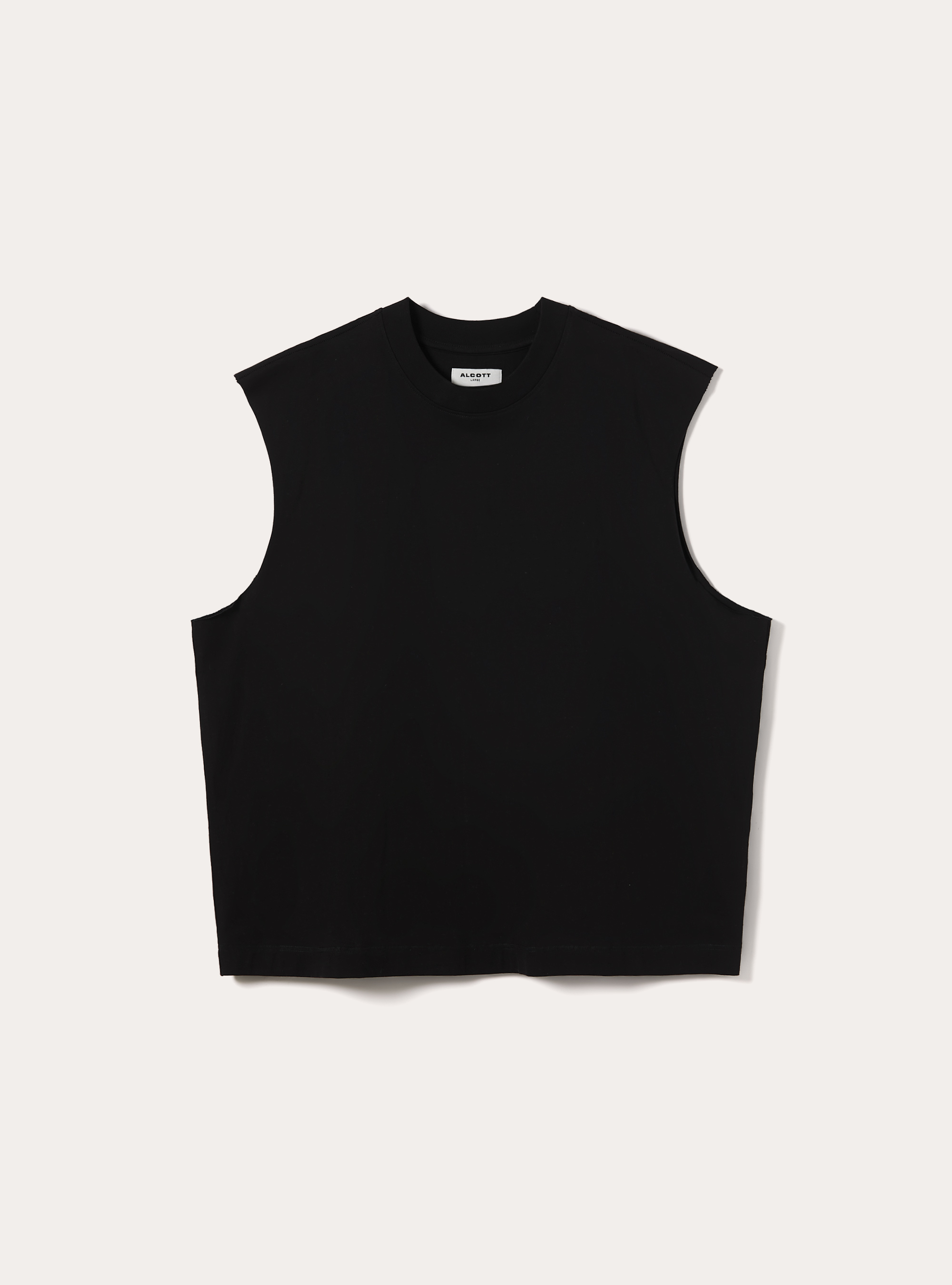 Boxy Fit Tanktop, BK1 BLACK