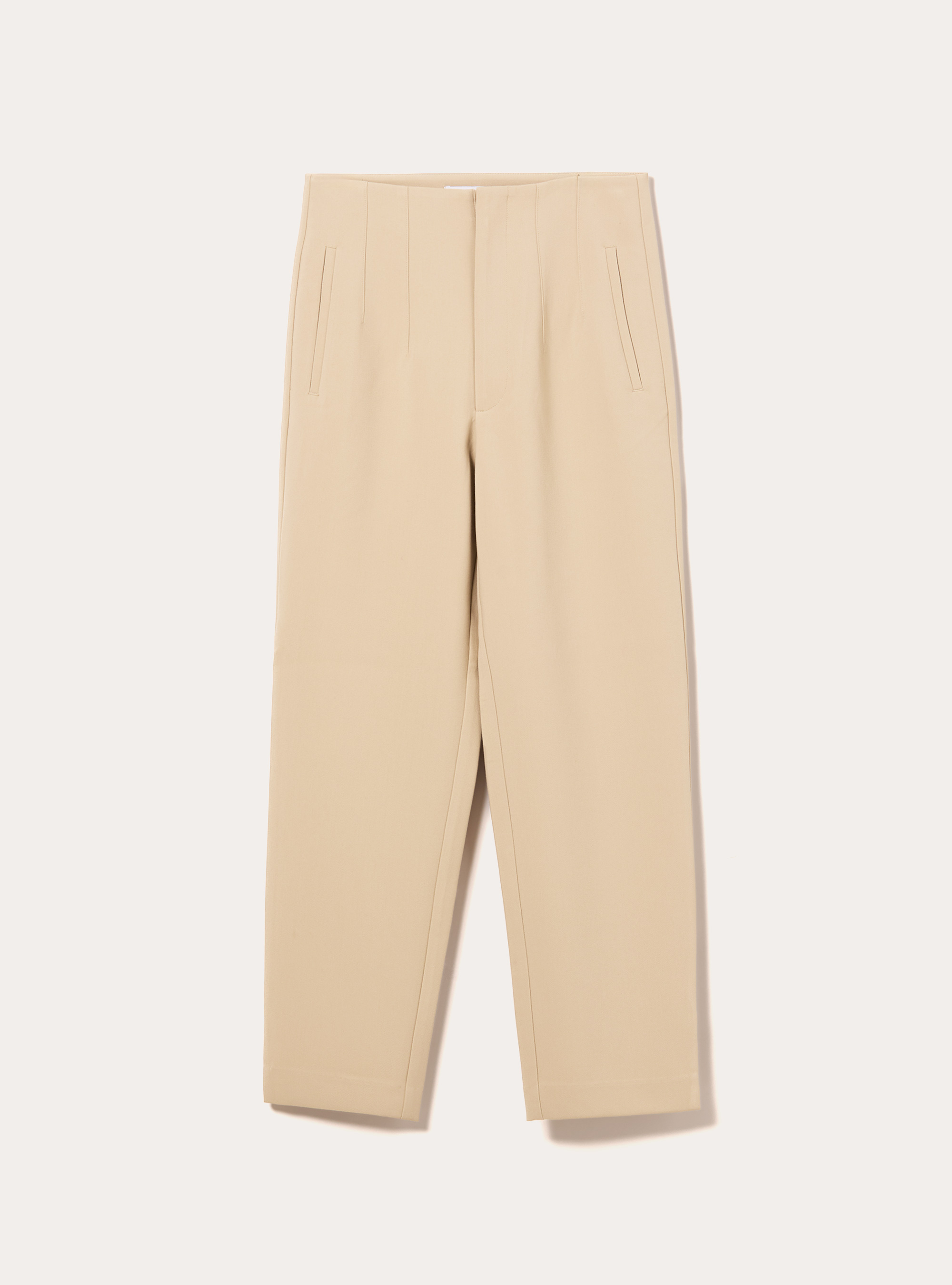 Pantalon uni &agrave; pinces, BG2 BEIGE MEDIUM