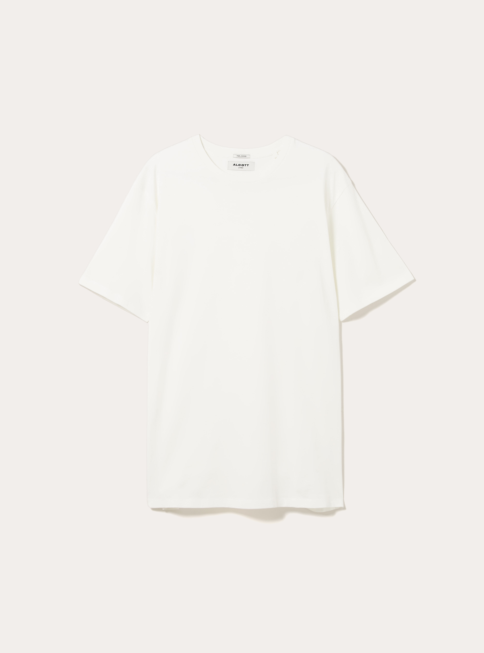 Basic Baumwoll T-Shirt, WH2 WHITE