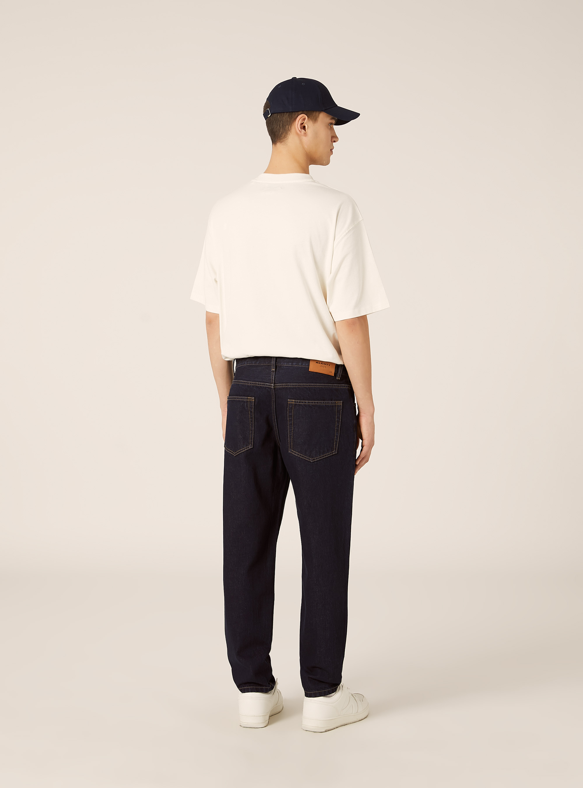 Loose fit jeans, D001 DEEP BLUE