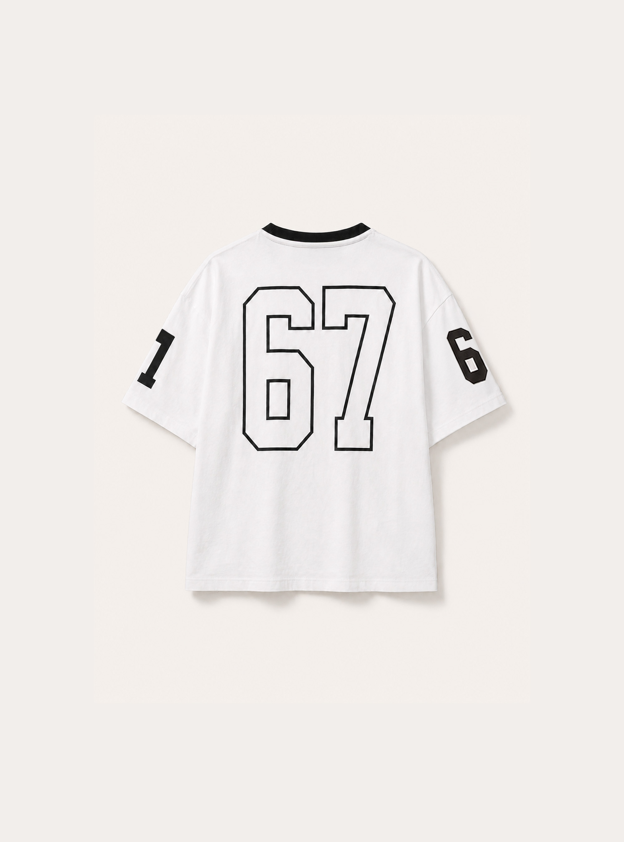 Camiseta con Estampado Six Seven, BK1 BLACK