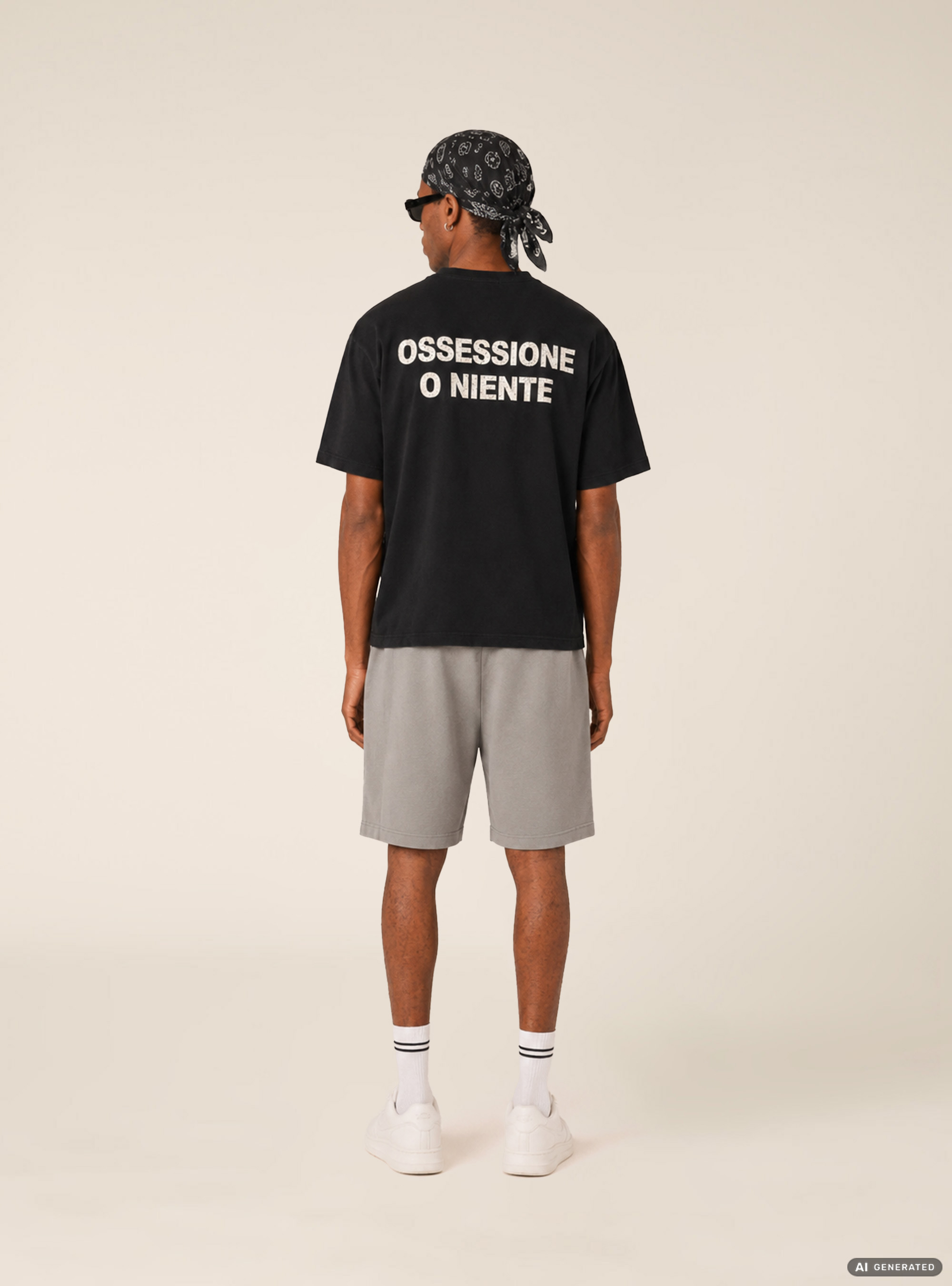 Lettering Print T-Shirt, BK1 BLACK