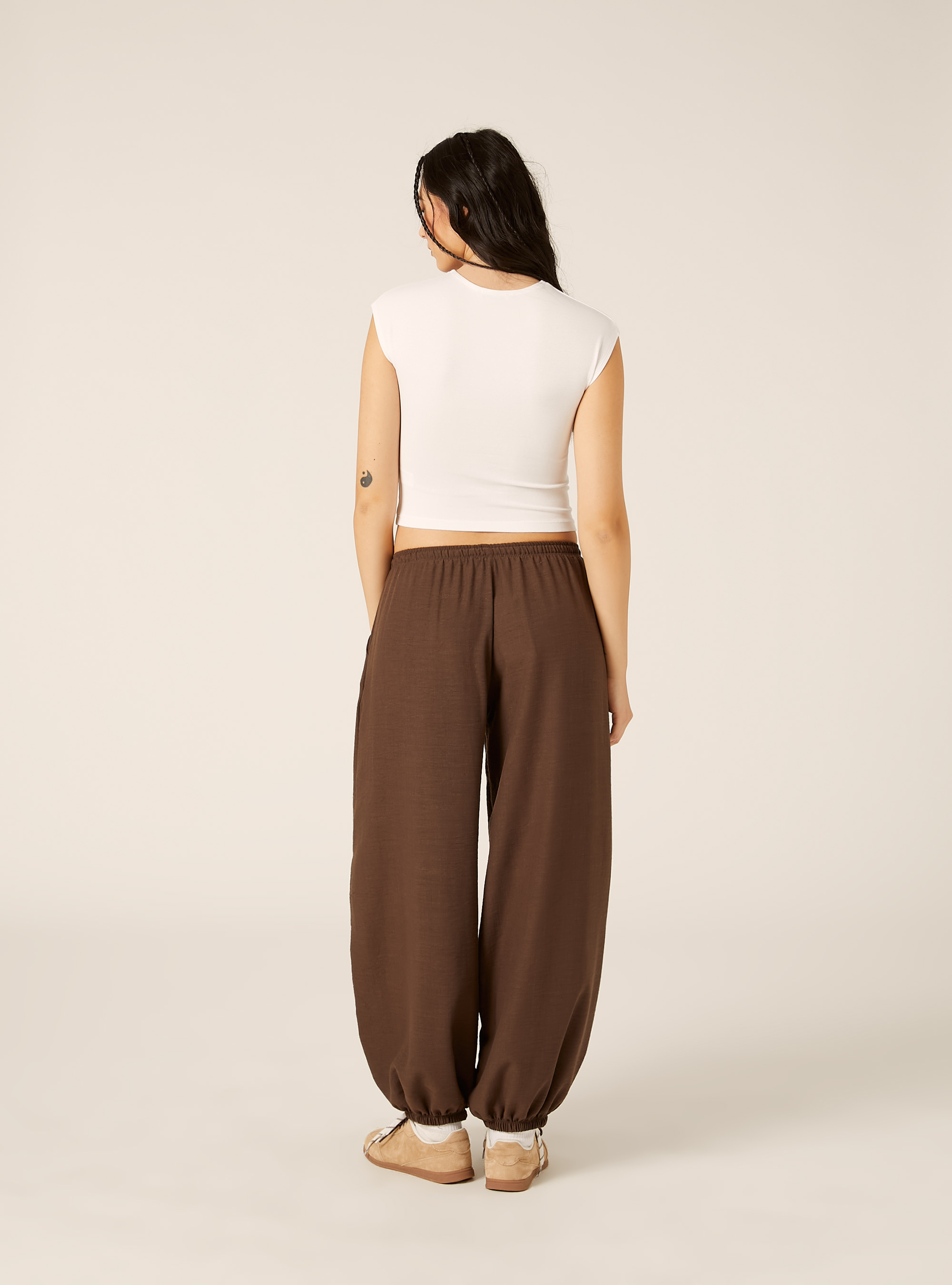 Camiseta Crop de Algod&oacute;n, WH2 WHITE