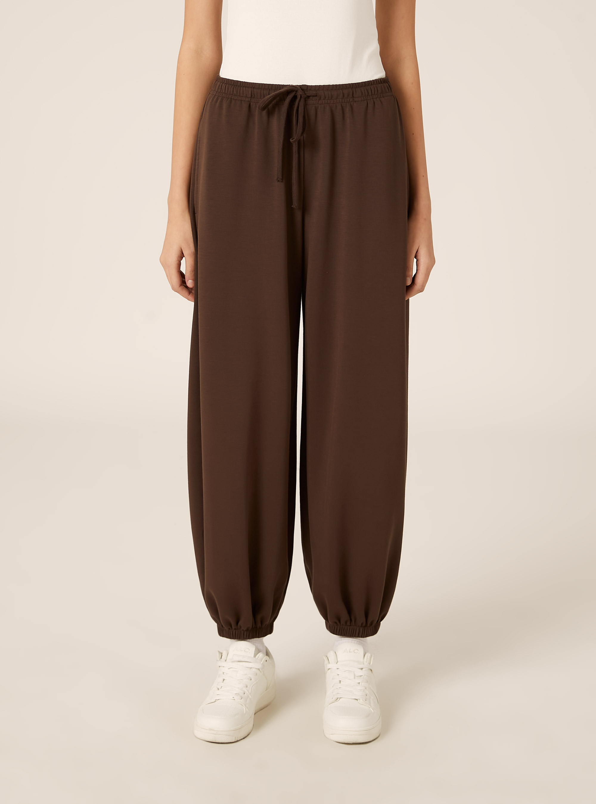 Balloon fit modal joggers, BR2 BROWN MEDIUM