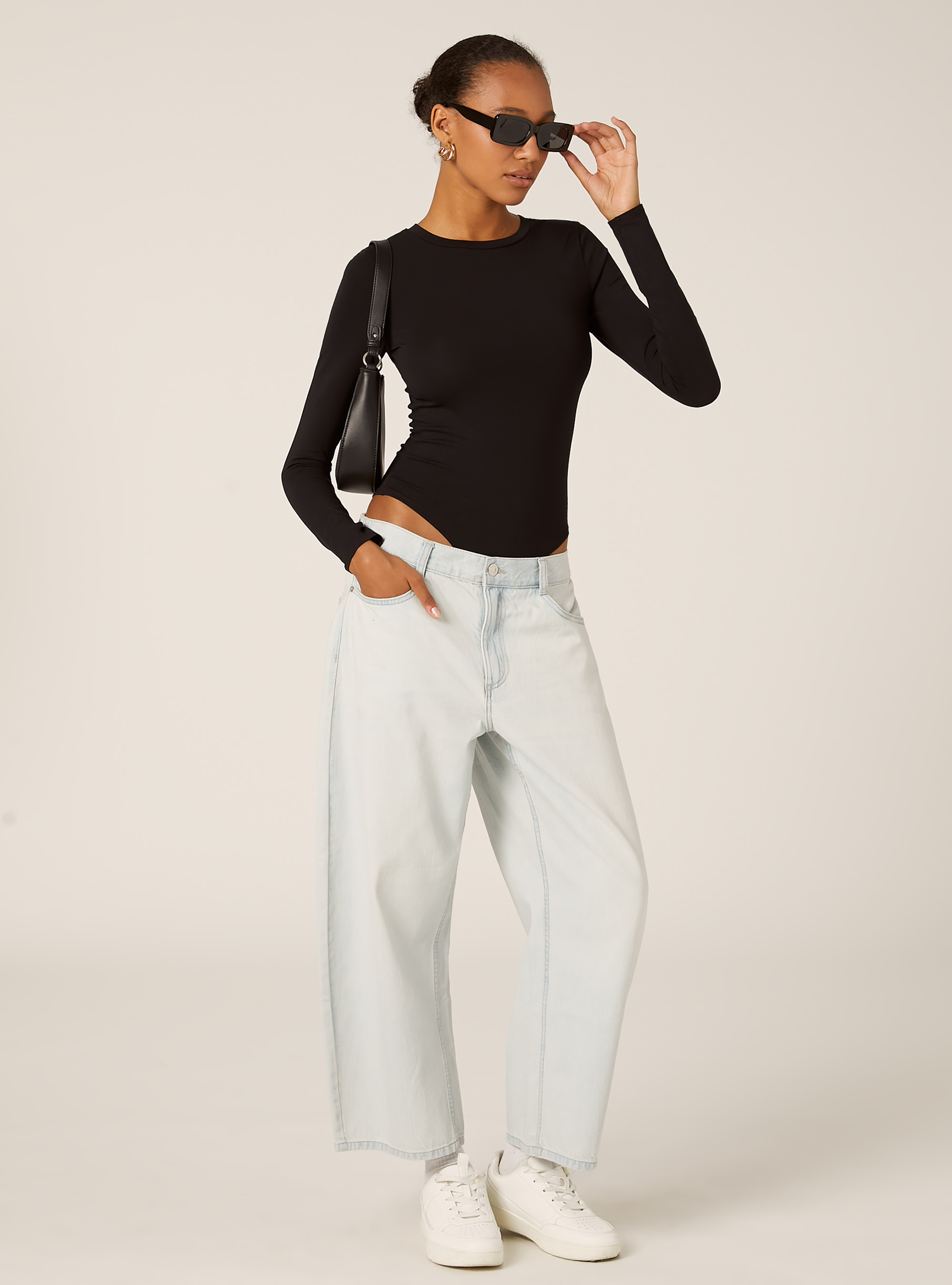 Body &agrave; manches longues, BK1 BLACK
