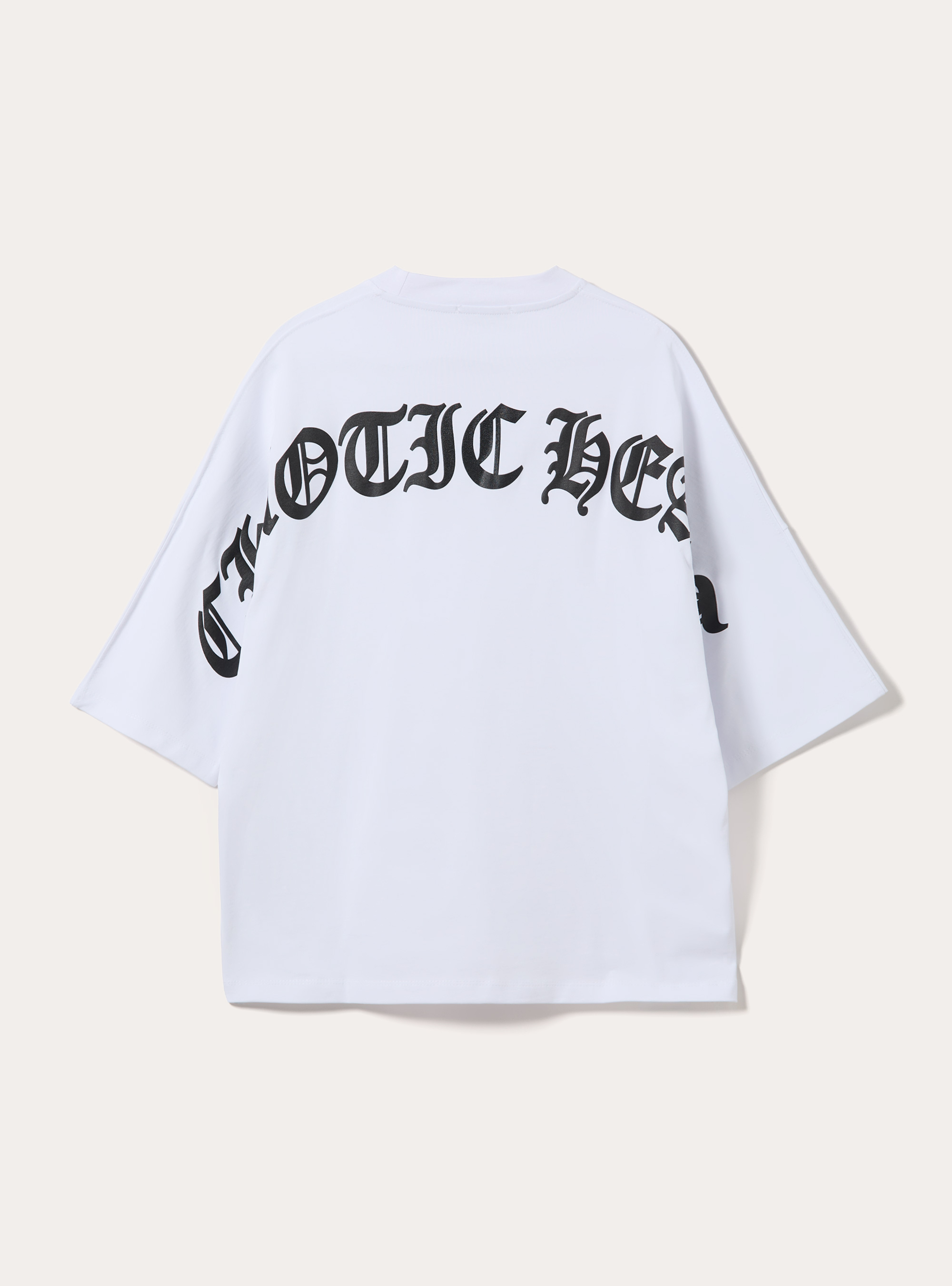 Printed Boxy Fit T-Shirt, WH2 WHITE