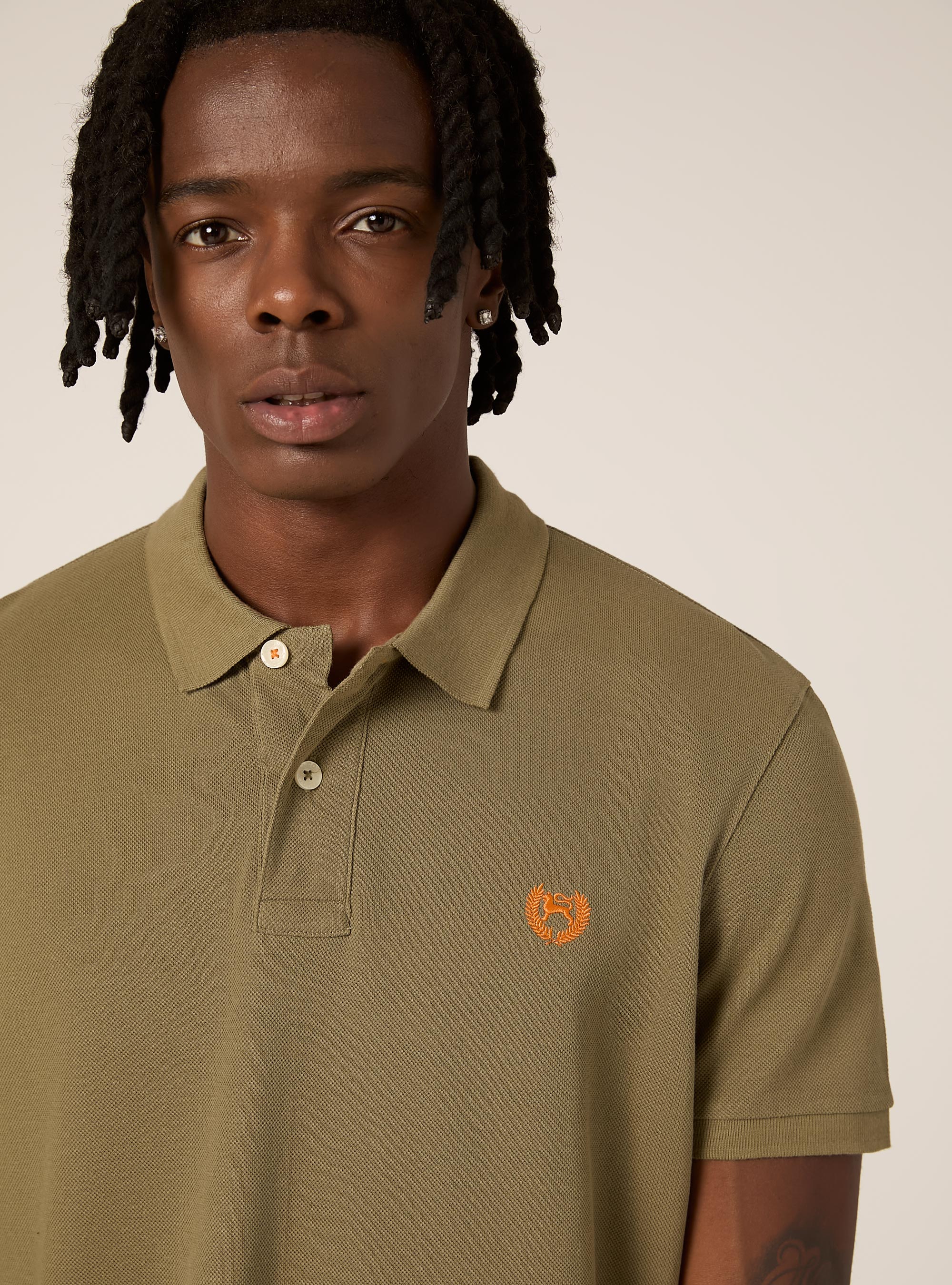 Polo de piqu&eacute; de algod&oacute;n con bordado, KY2 KAKY MEDIUM