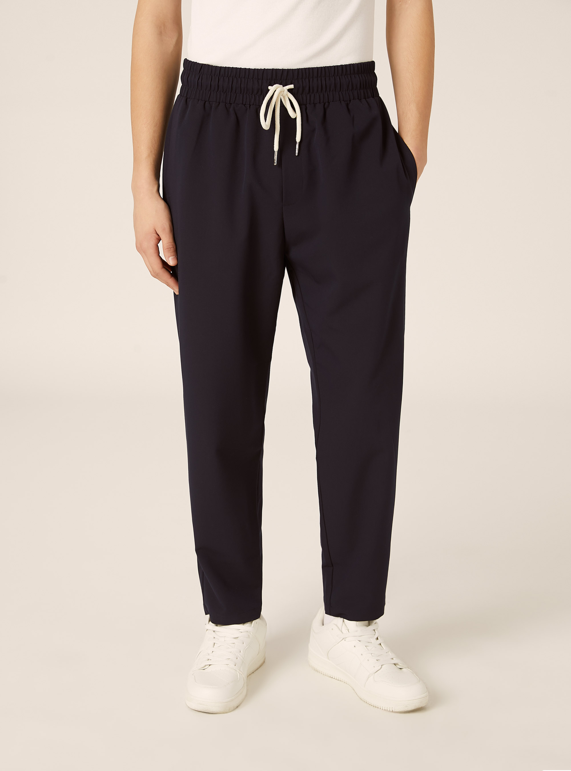 Carrot fit jogger pants, NA1 NAVY DARK