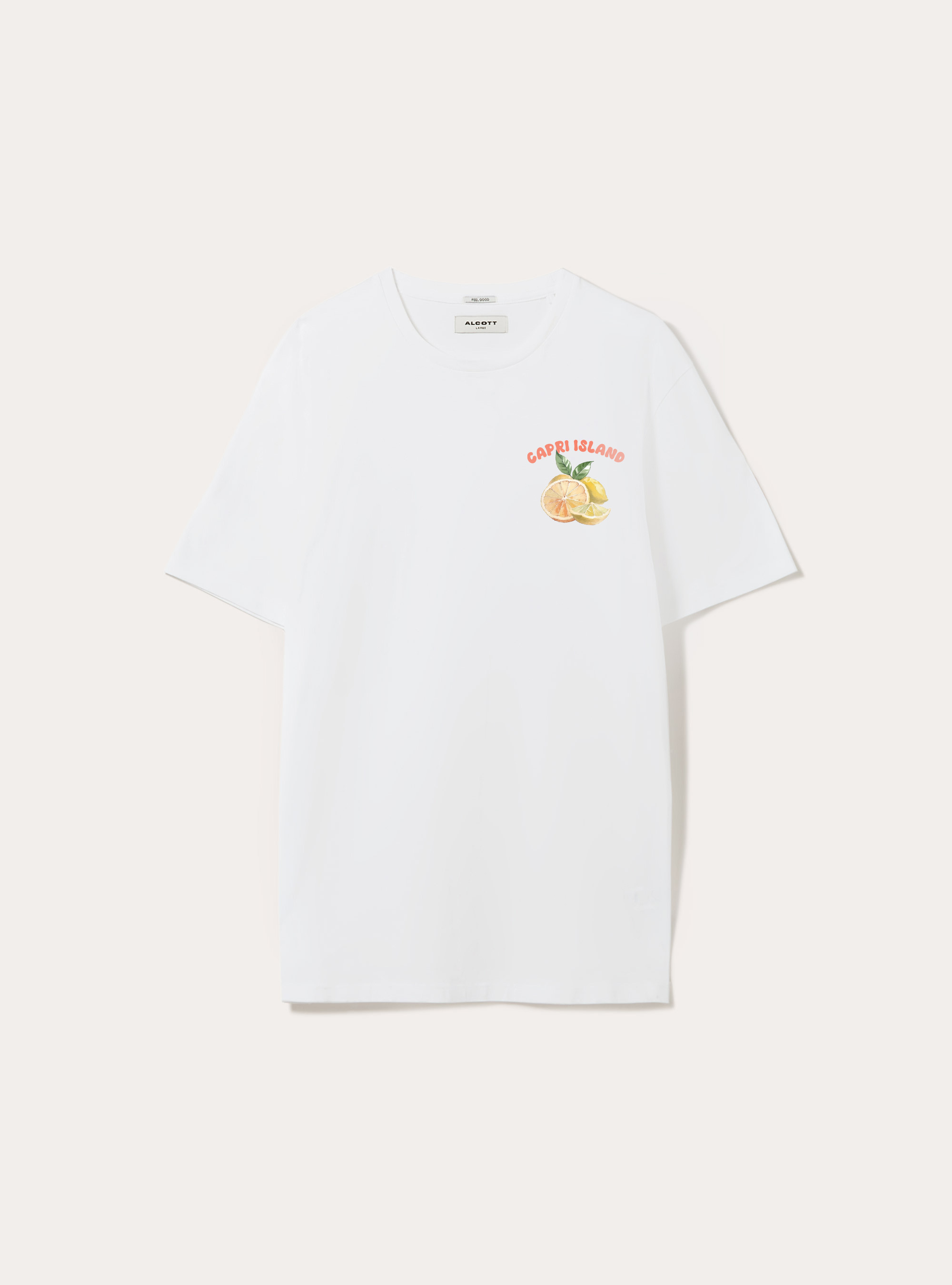 T-shirt avec imprim&eacute; Souvenir Capri, WH1 OFF WHITE
