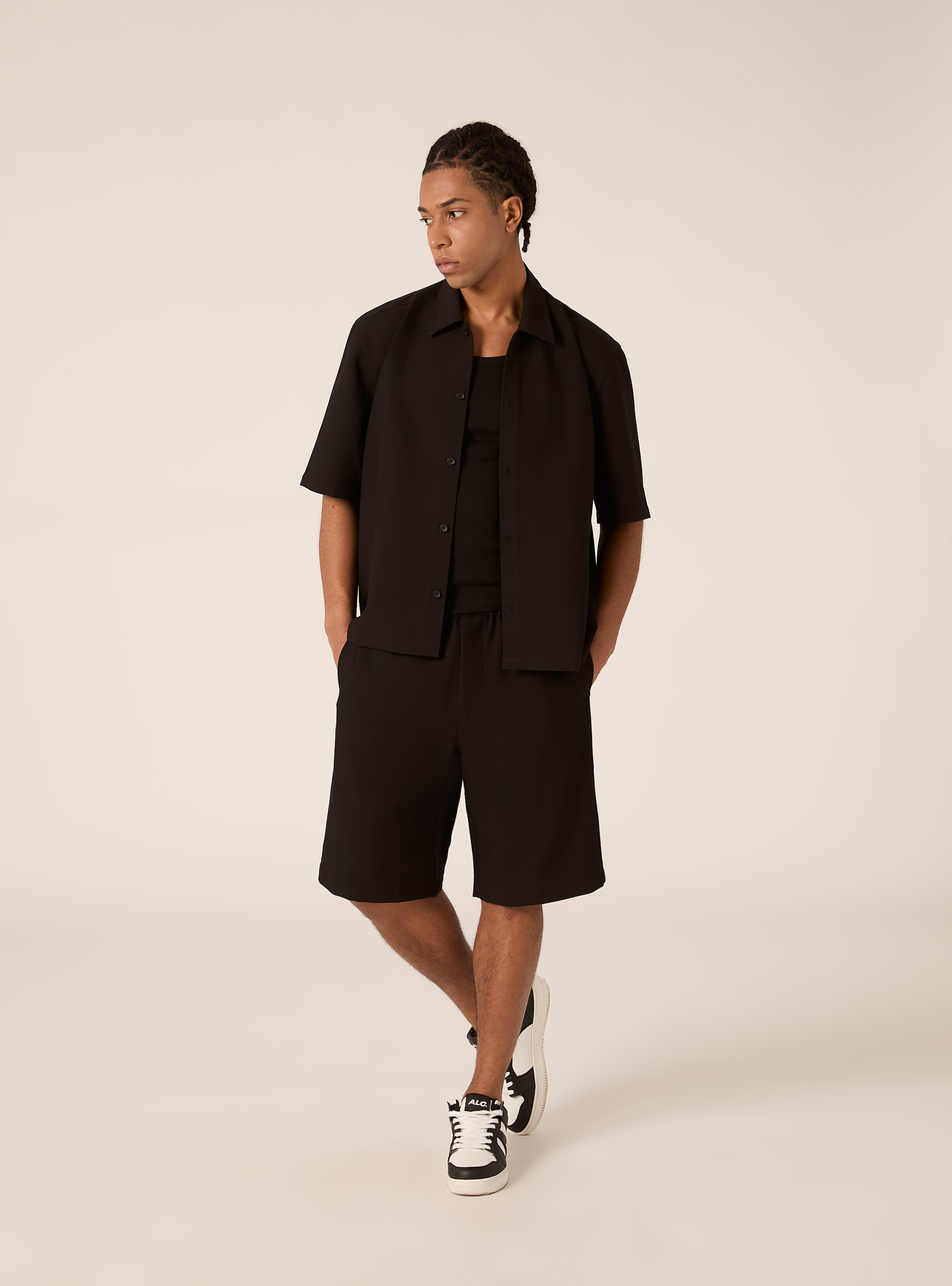 Bermudas jogger, BK1 BLACK