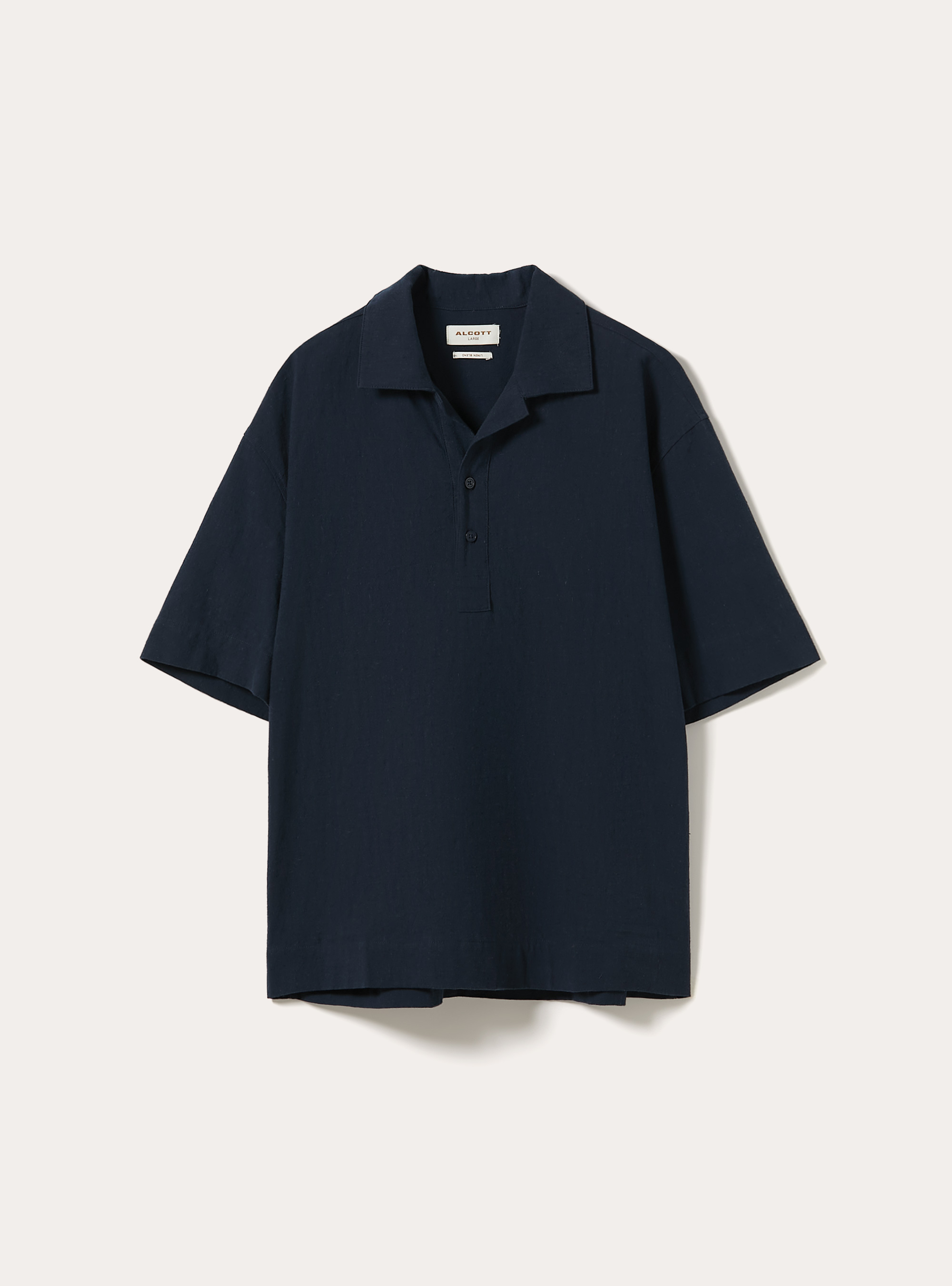 Linen Blend Polo Shirt, NA2 NAVY MEDIUM
