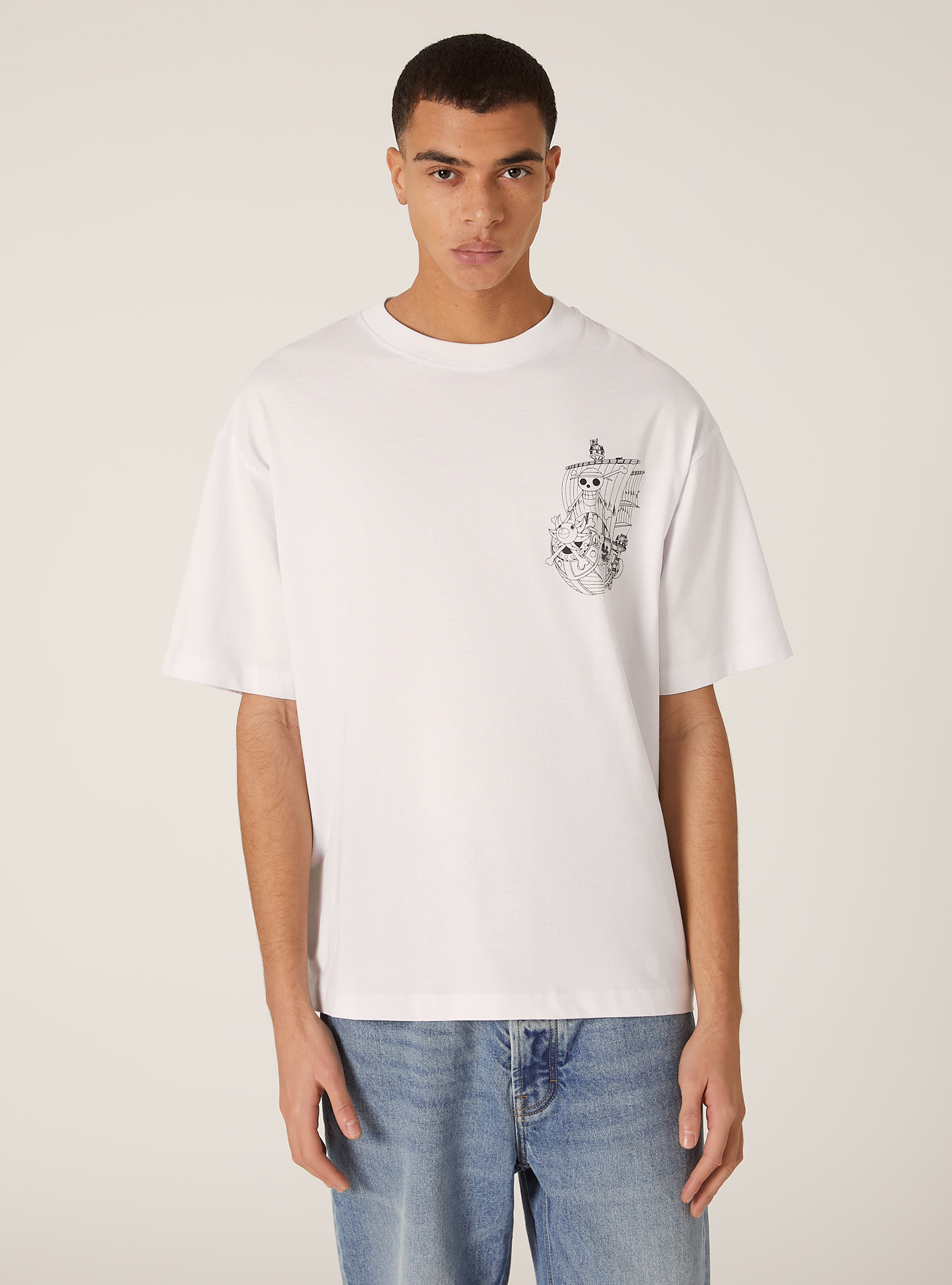 T-shirt coupe carr&eacute;e One Piece / Alcott, WH3 WHITE