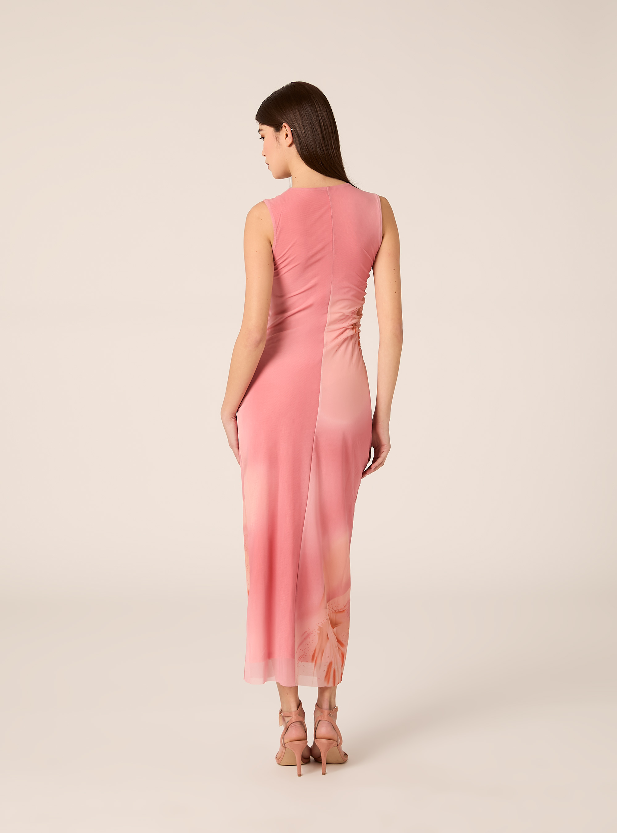 Midi-Kleid aus T&uuml;ll, PK2 PINK MEDIUM