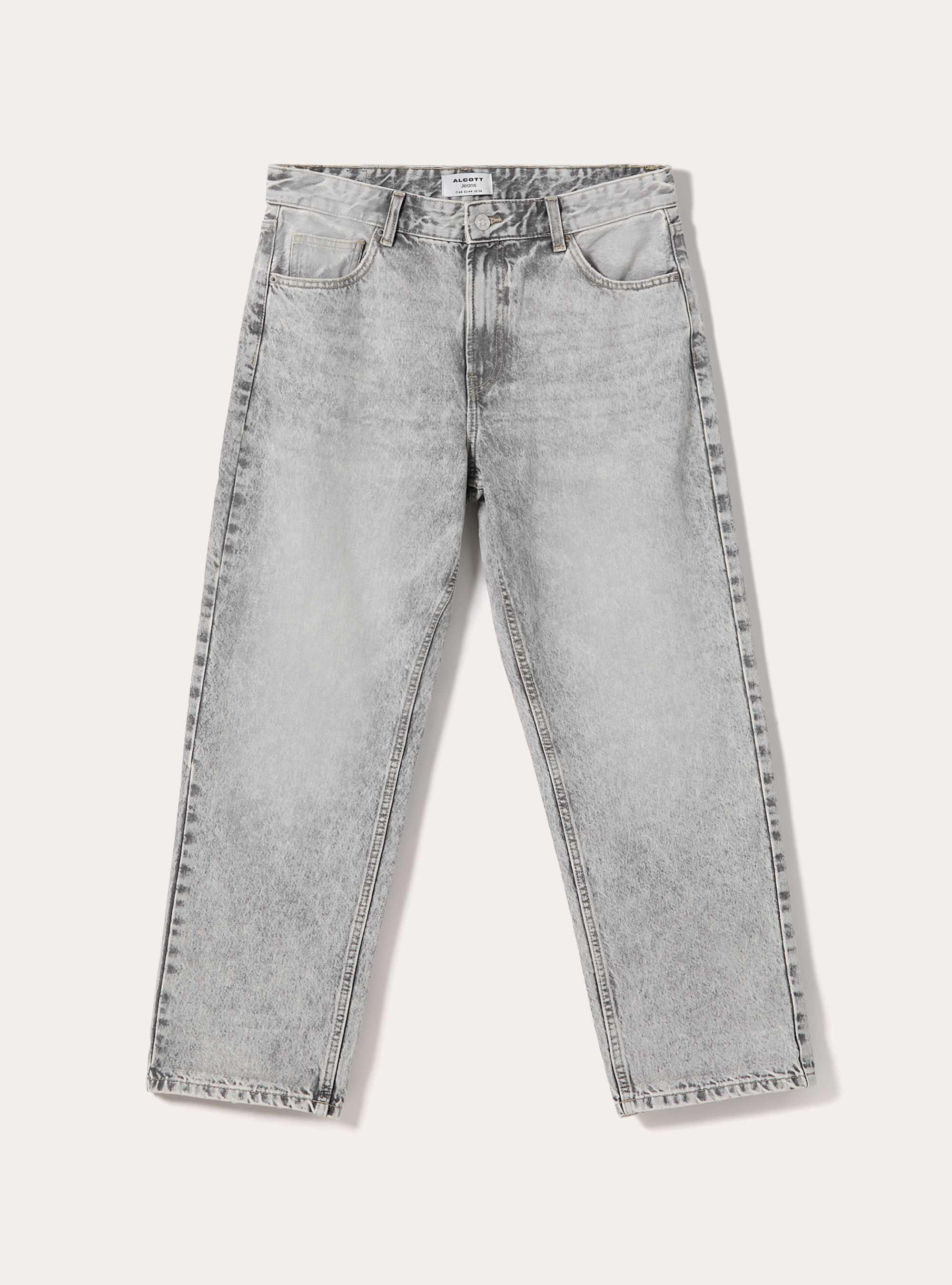 Jeans mit konischer Passform, D00G GREY