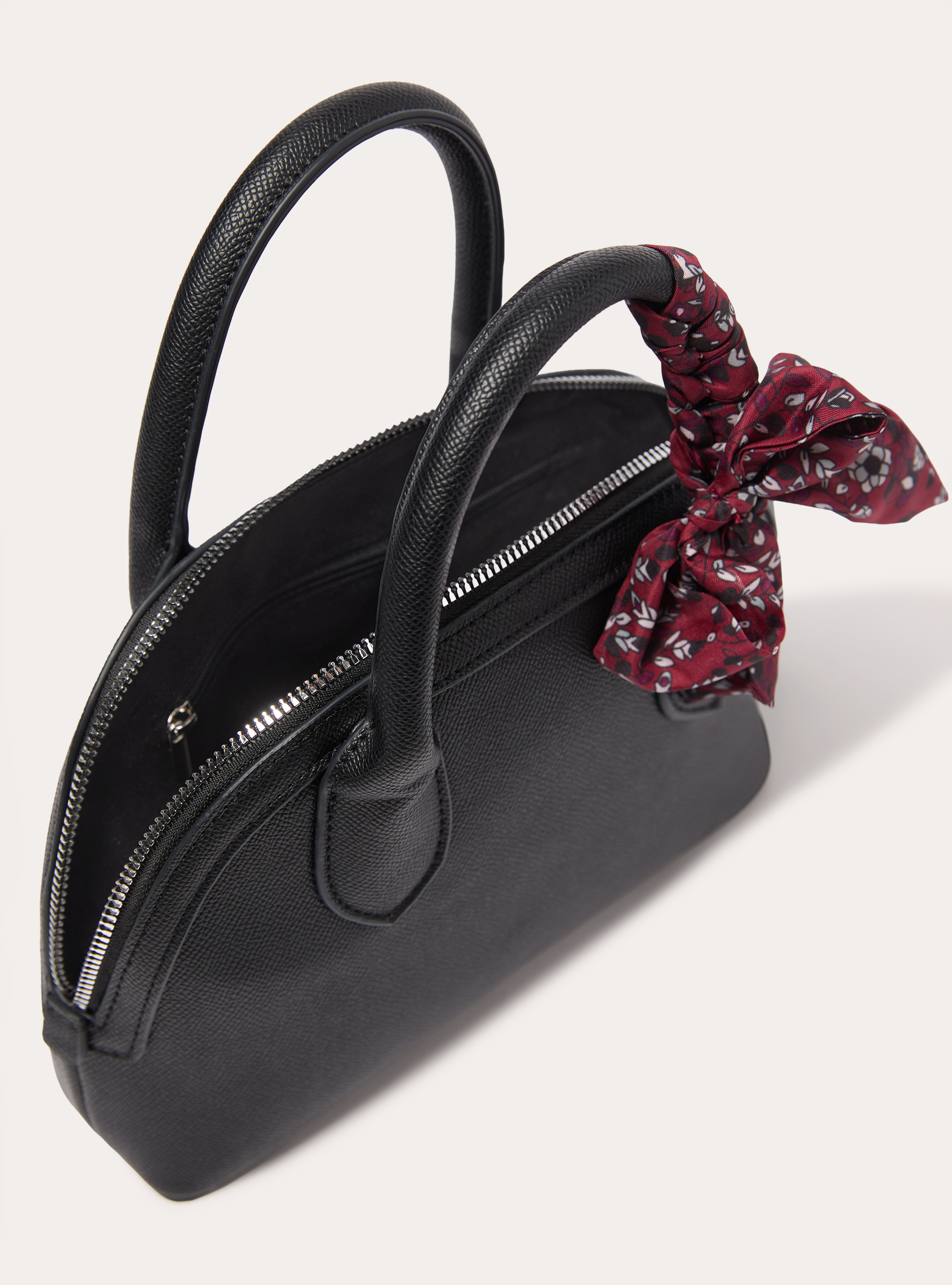Sacs effet cuir avec foulard, BK1 BLACK