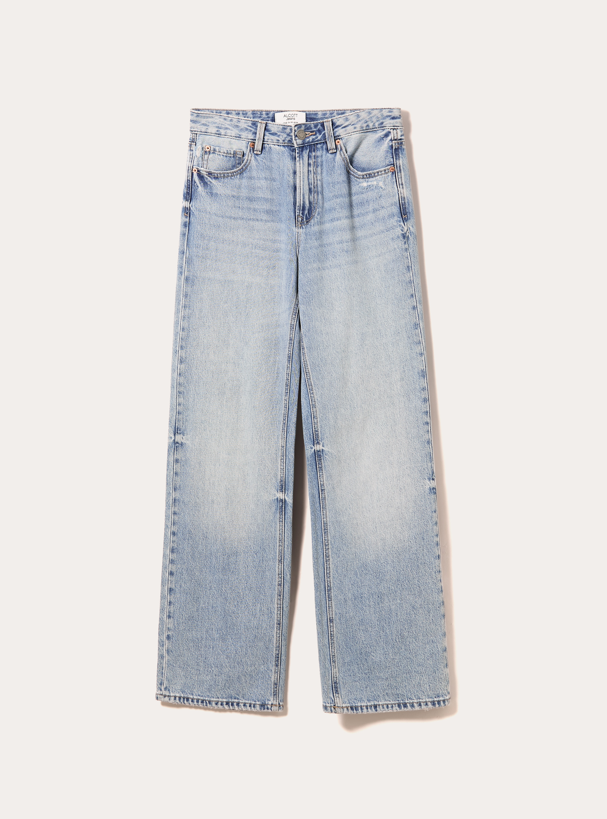 Jeans straight wide fit, D006 AZURE