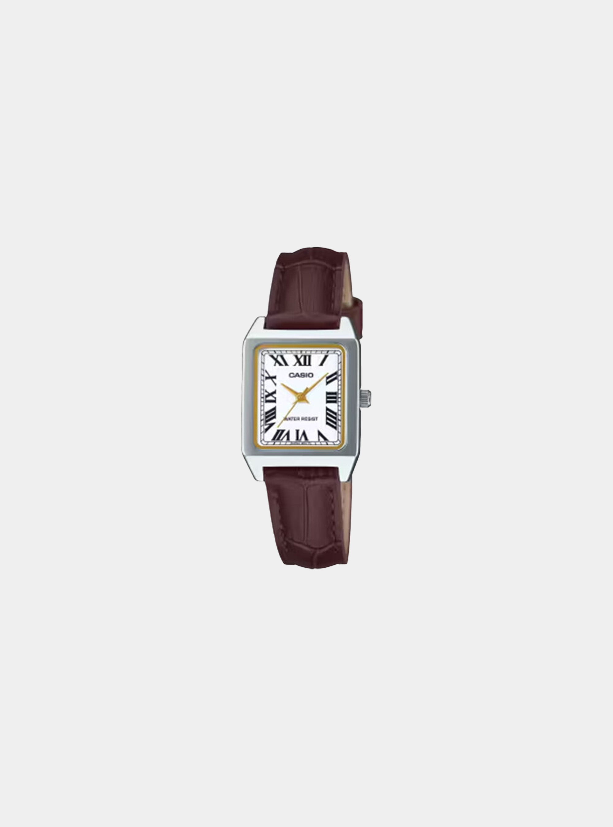 Casio Watch with Genuine Leather Strap, UNIQUE