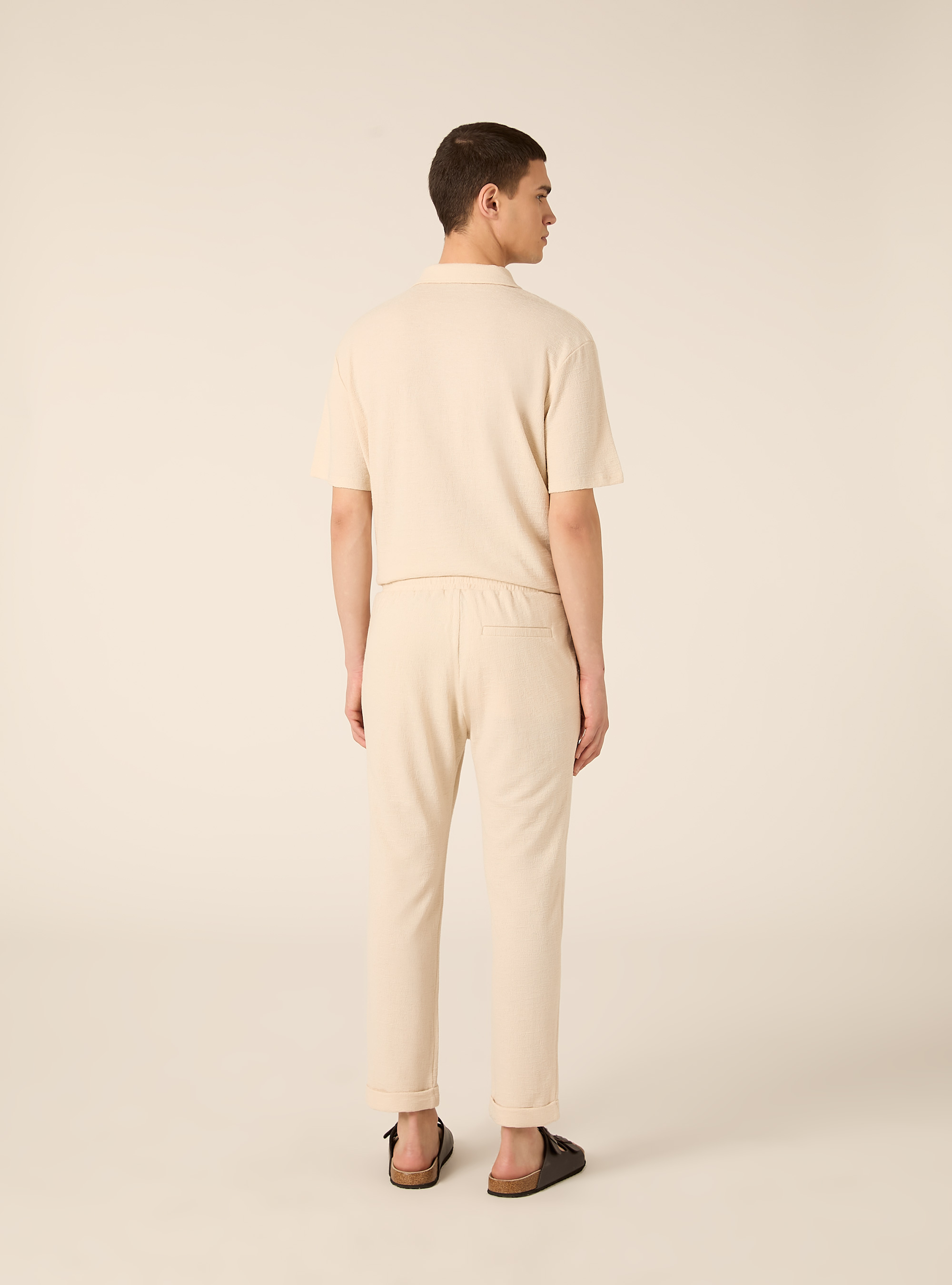 Jogginghose mit Struktur, BG2 BEIGE MEDIUM