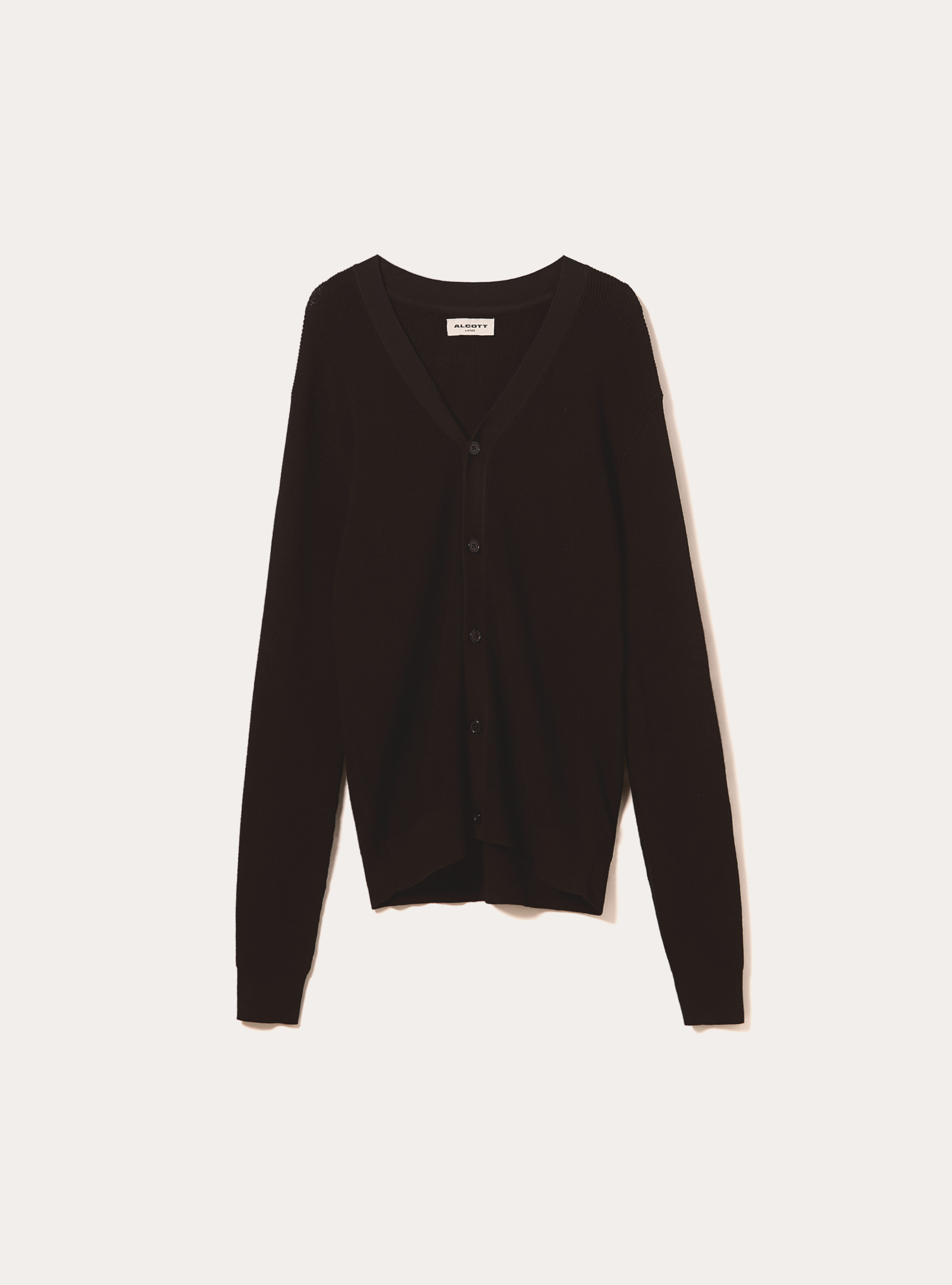 Cardigan l&eacute;ger en maille anglaise, BK1 BLACK