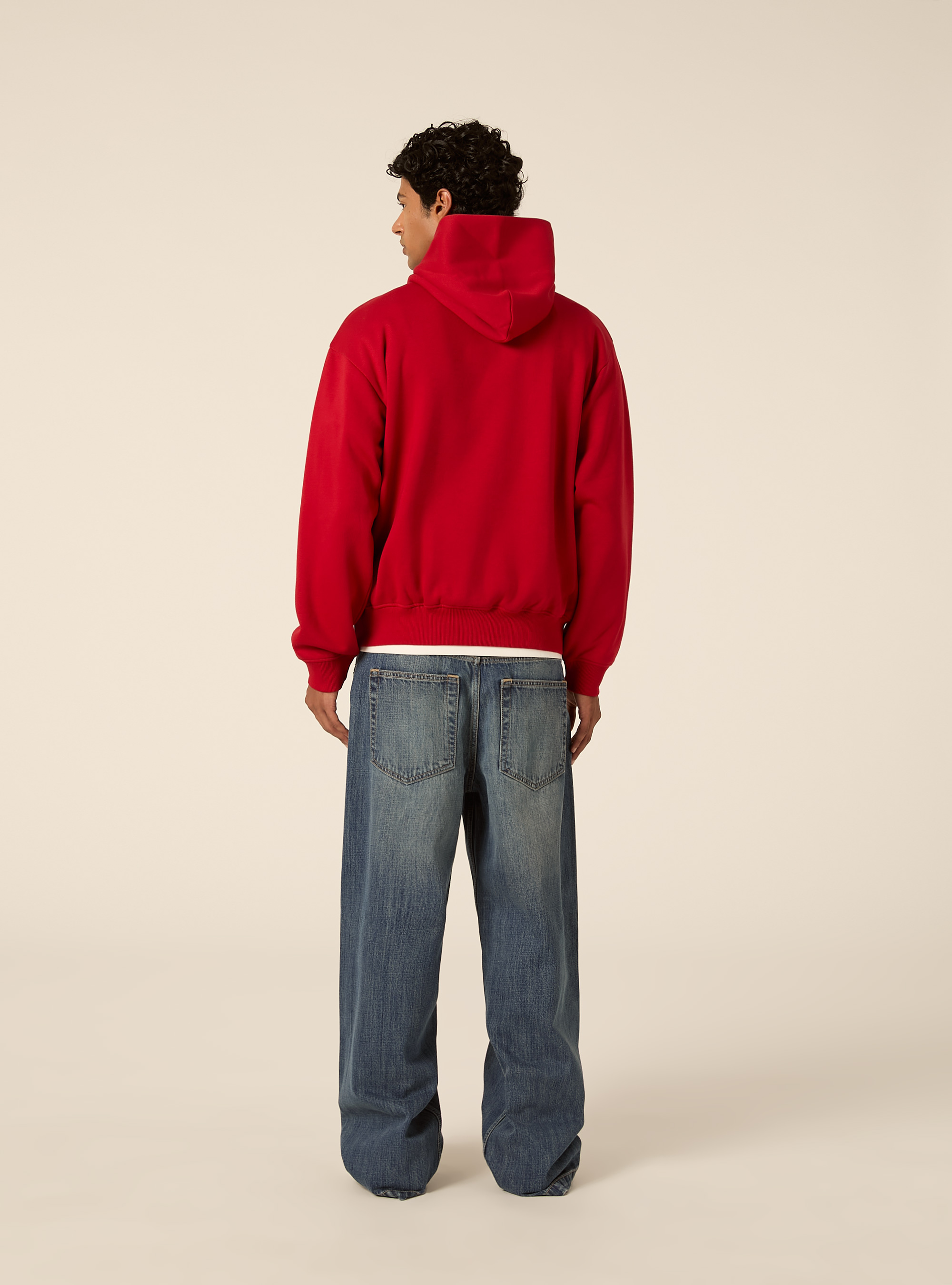 Boxy fit kapuzenpullover, RD2 RED MEDIUM