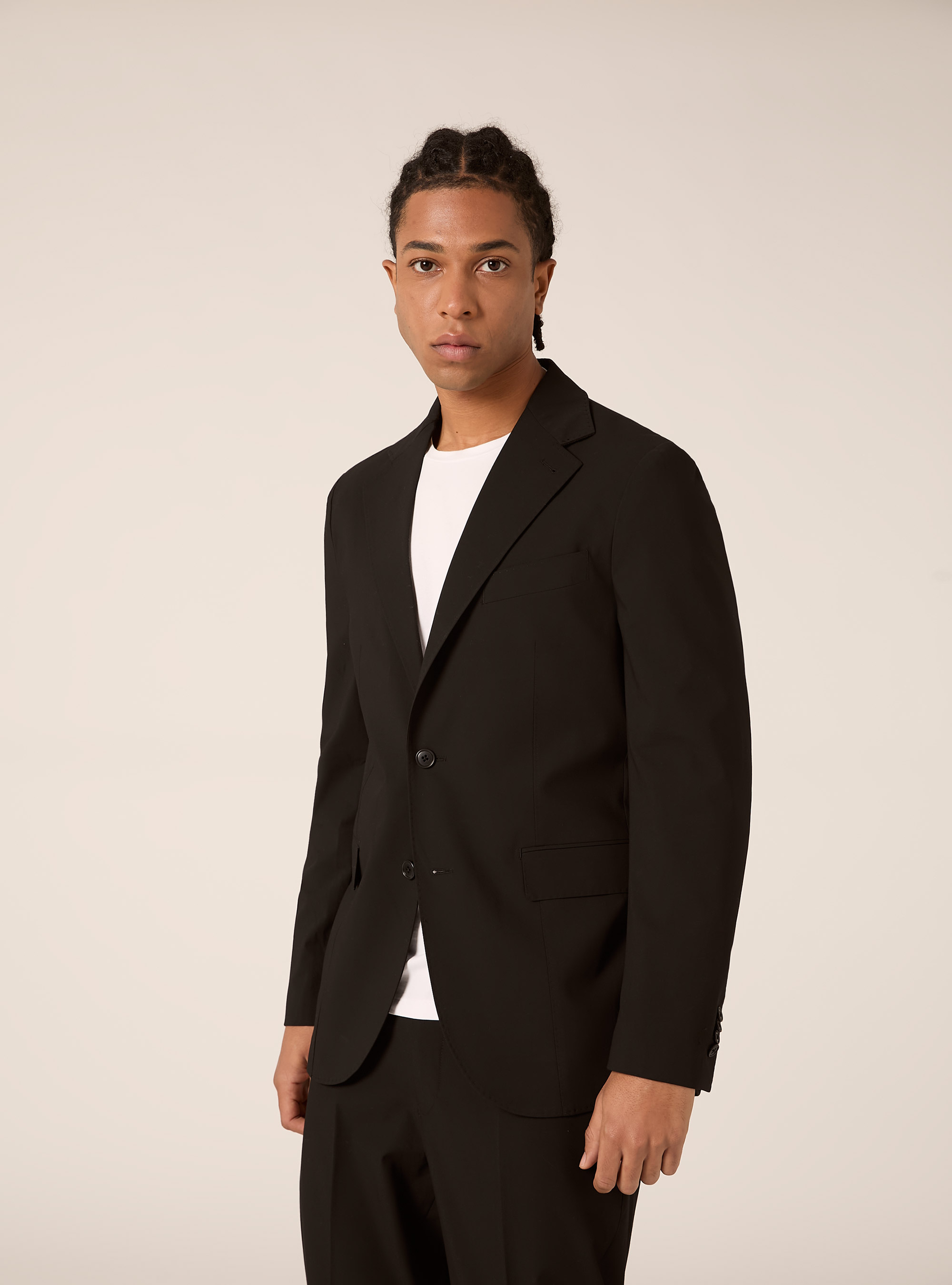 Single-breasted suit jacket, BK1 BLACK