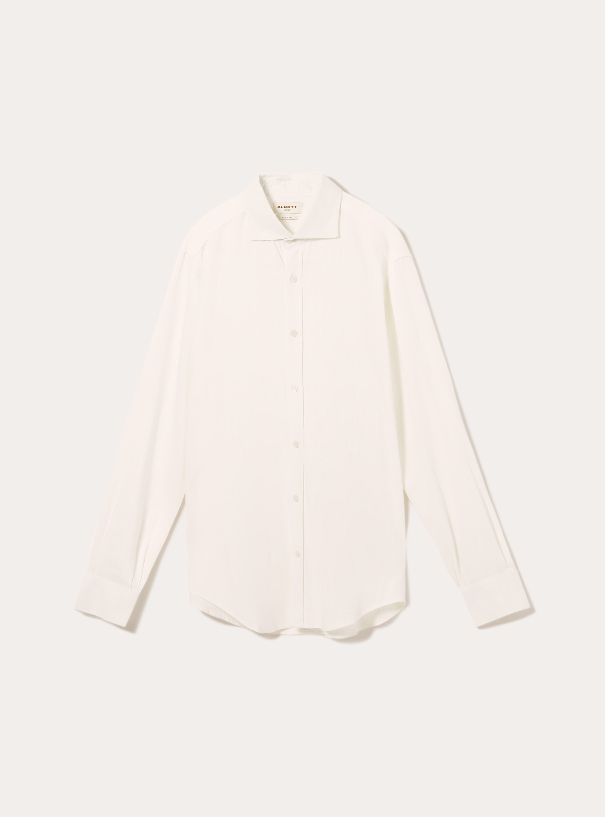 Chemise en lin m&eacute;lang&eacute;, WH1 OFF WHITE