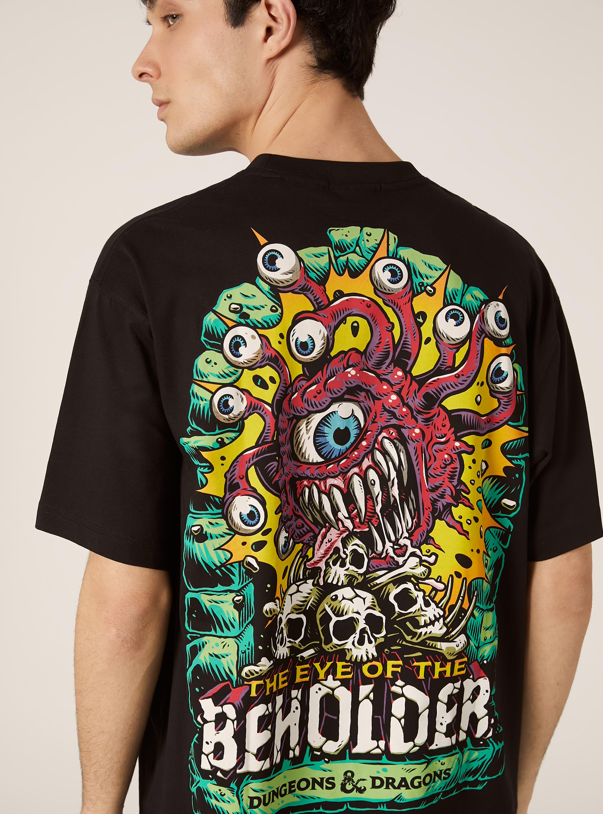 Dungeons & Dragons boxy fit t-shirt / Alcott, BK1 BLACK
