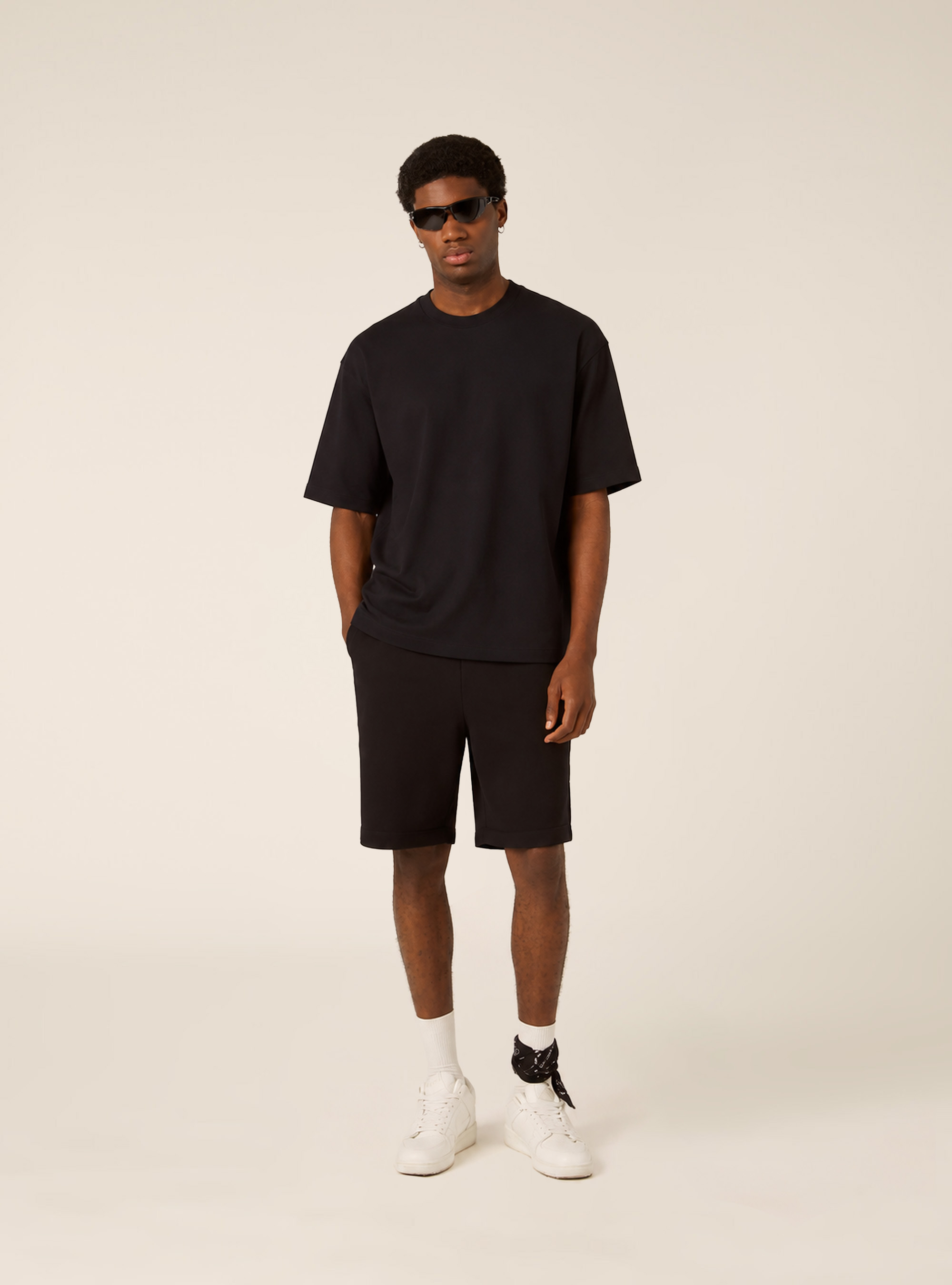 T-Shirt mit Lettering-Print, BK1 BLACK
