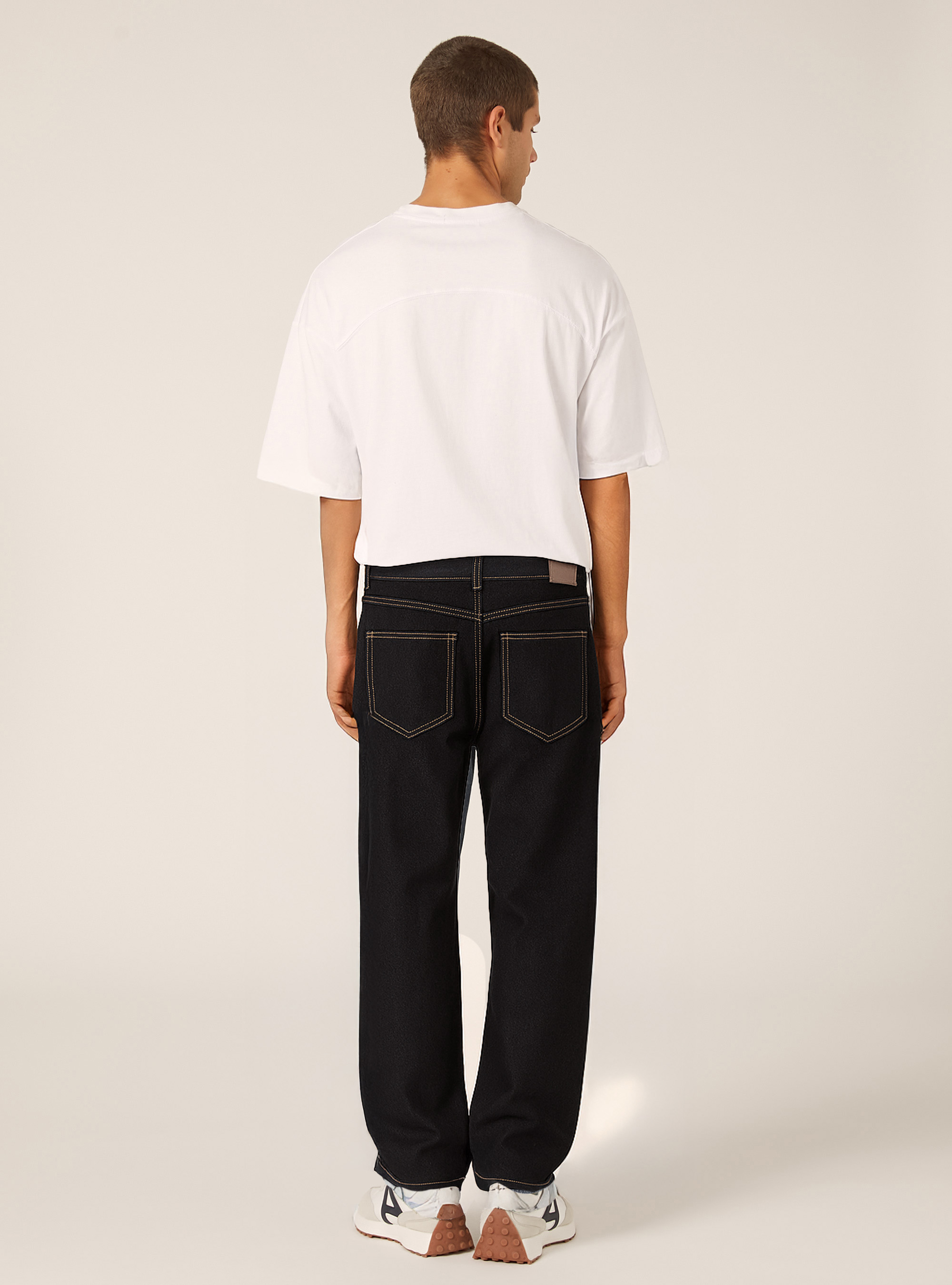 Jeans coupe fusel&eacute;e, D001 DEEP BLUE