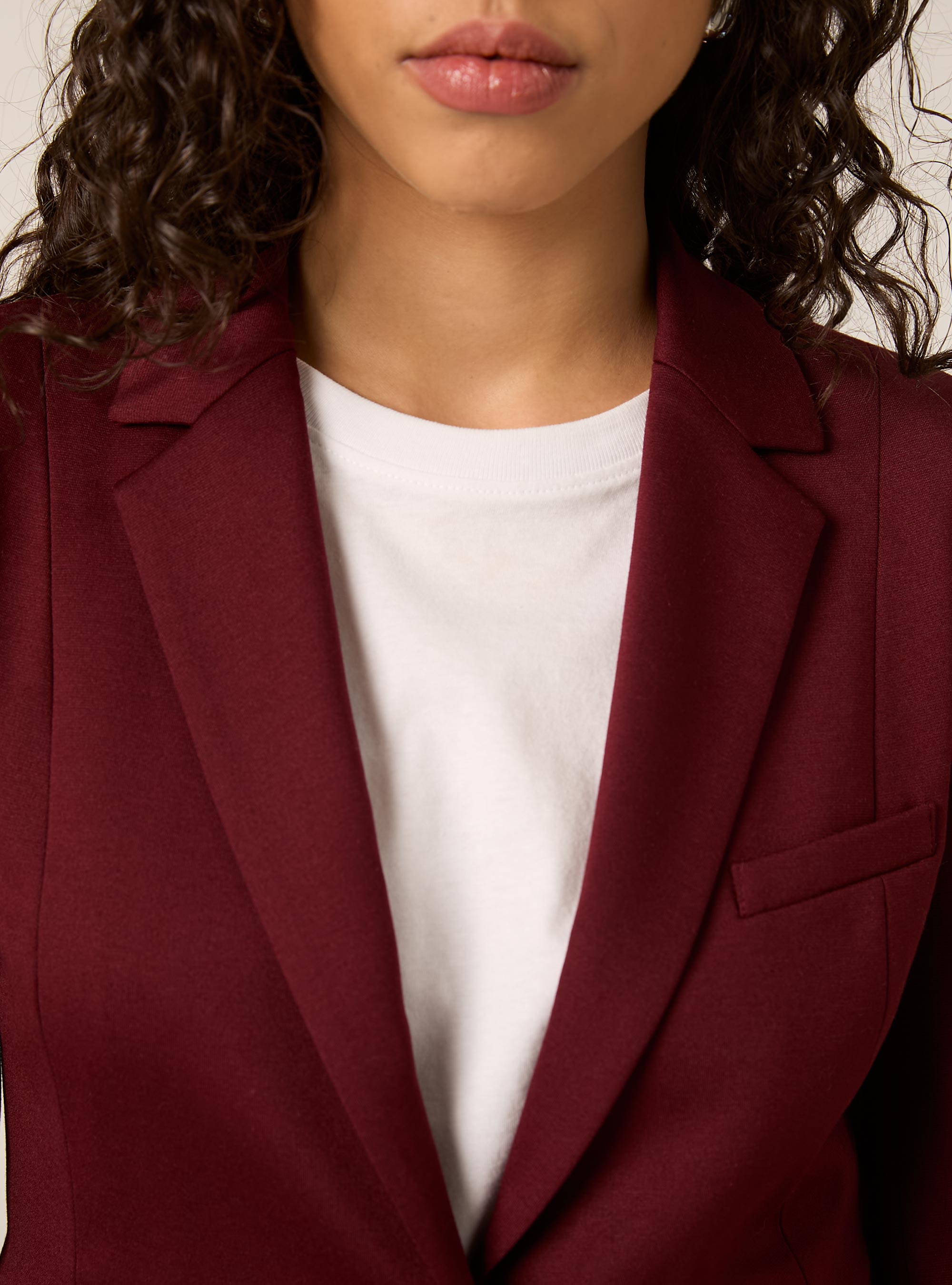 Blazer de jersey, BO1 BORDEAUX DARK