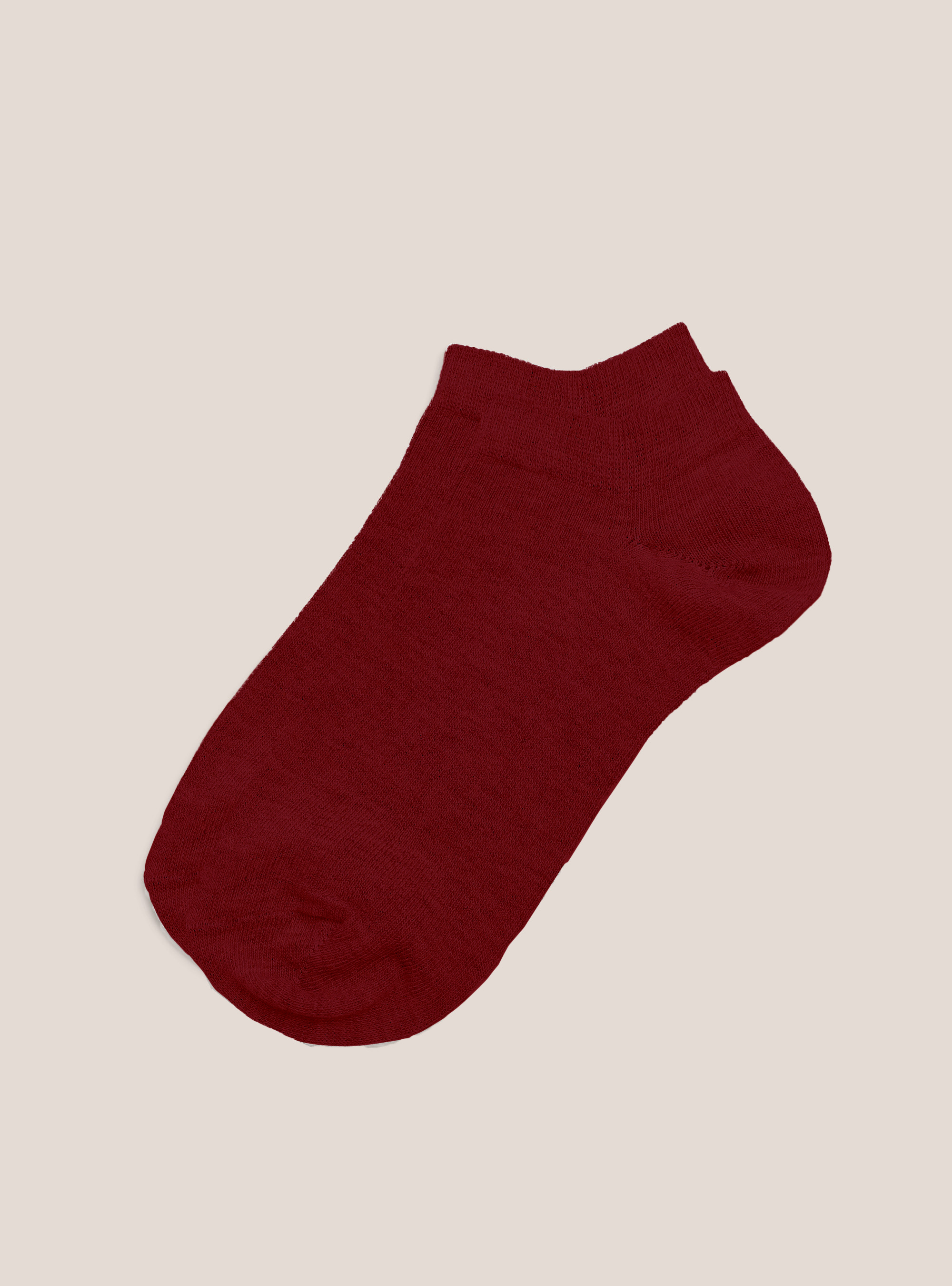 Juego de 4 pares de calcetines de algod&oacute;n, BO1 BORDEAUX DARK