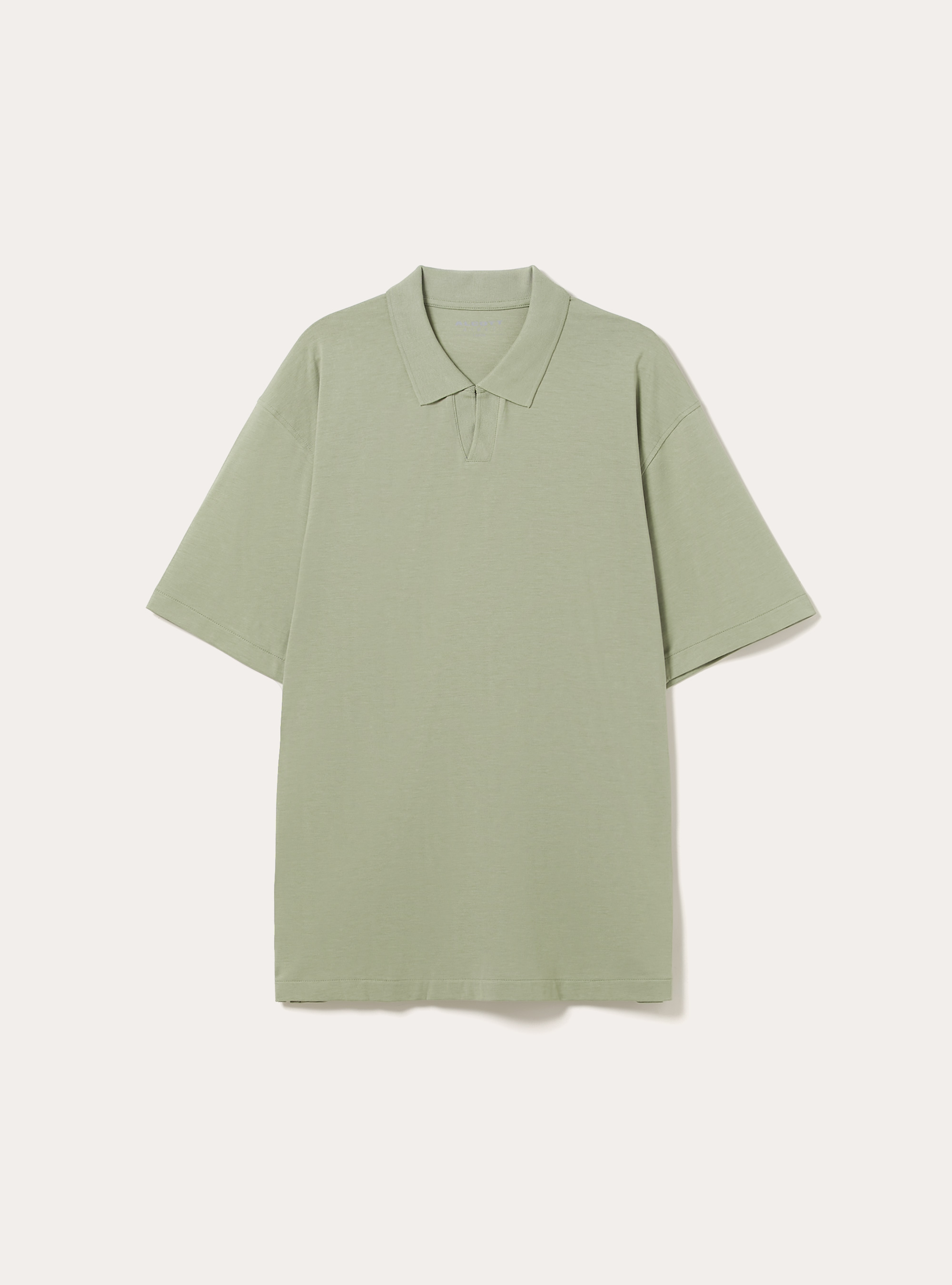 Polo mezza placchetta in jersey elasticizzato, KY2 KAKY MEDIUM