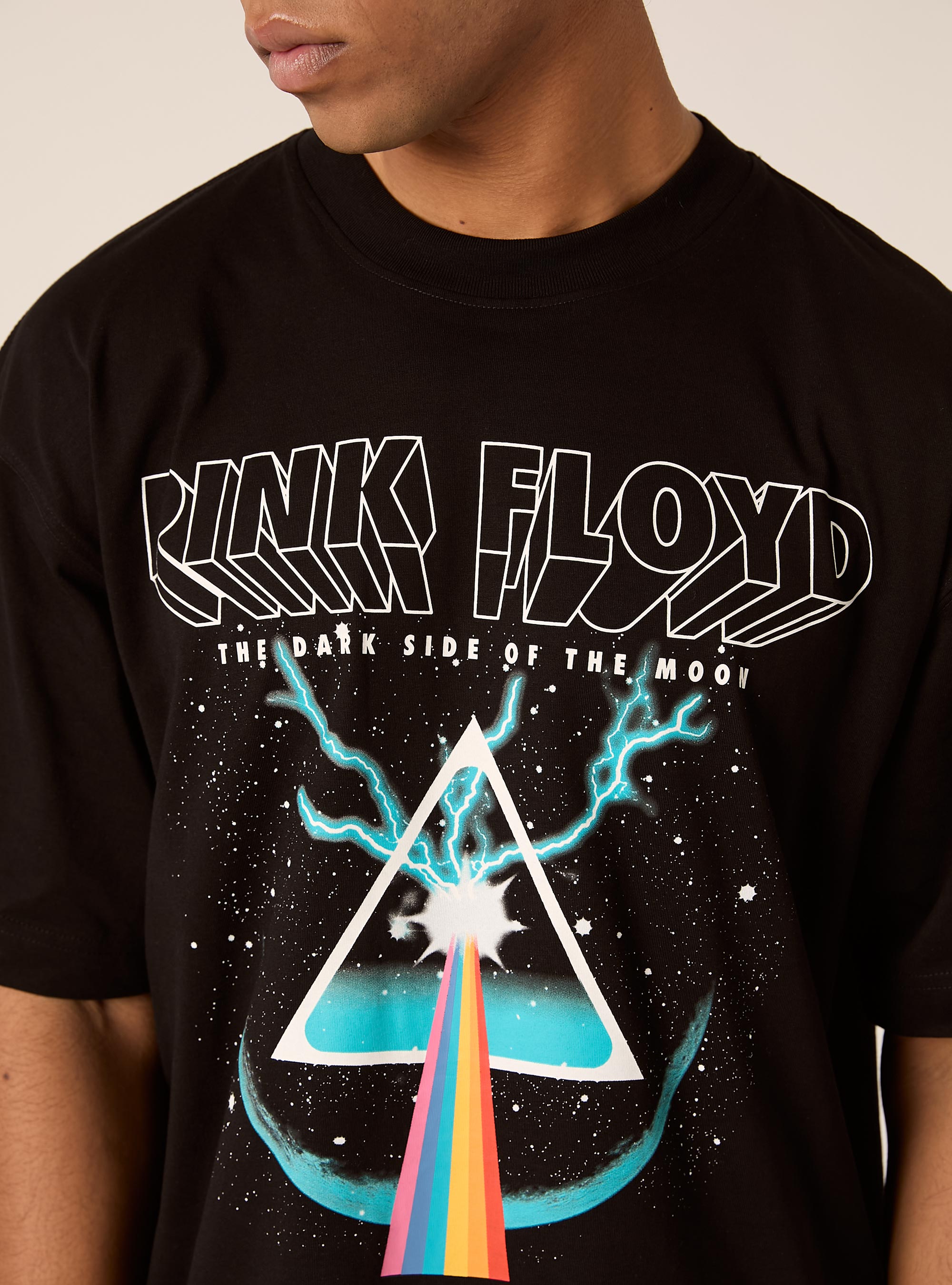 Camiseta boxy fit Pink Floyd / Alcott, BK1 BLACK