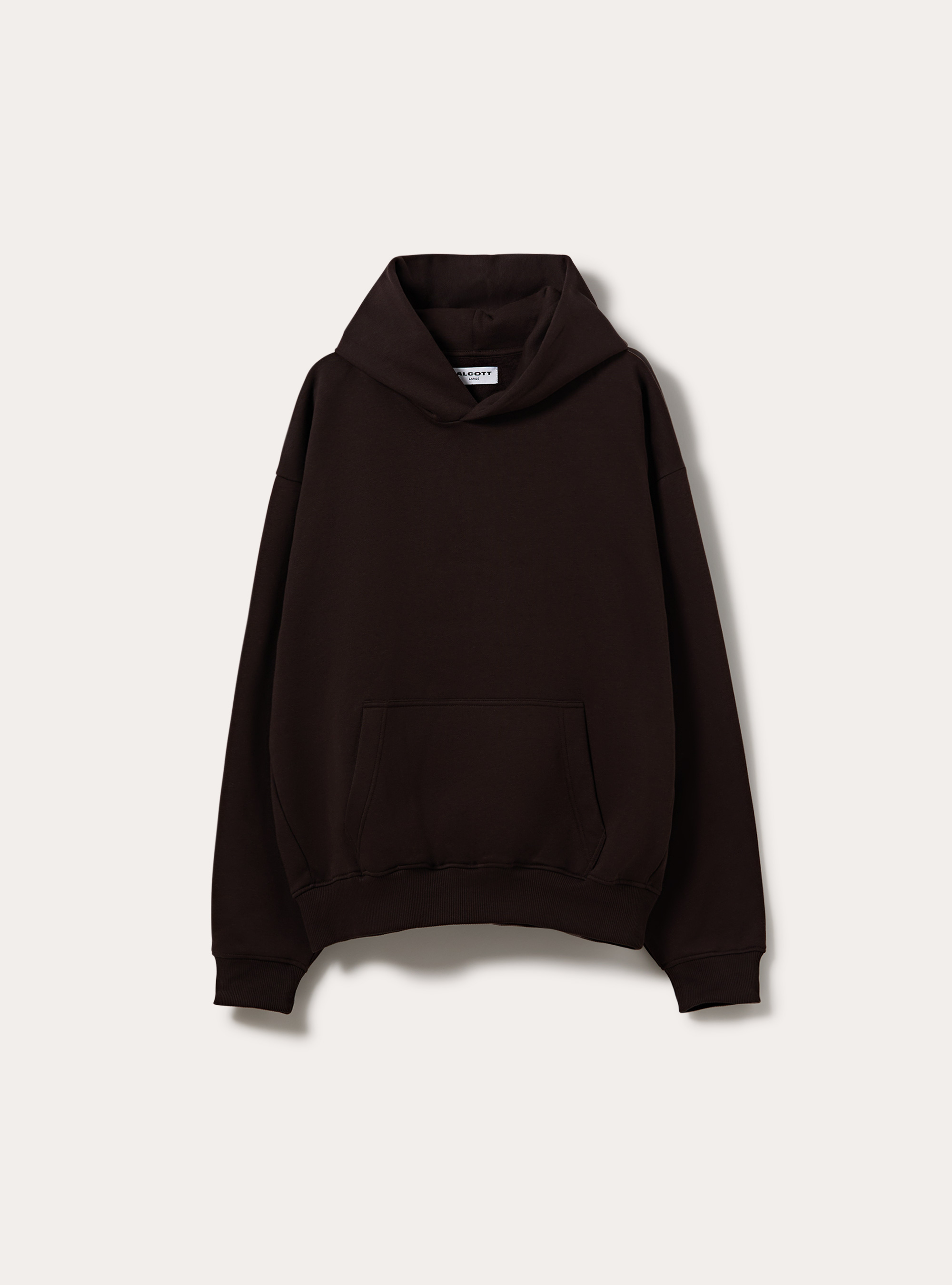 Boxy fit hoodie, BR1 BROWN DARK