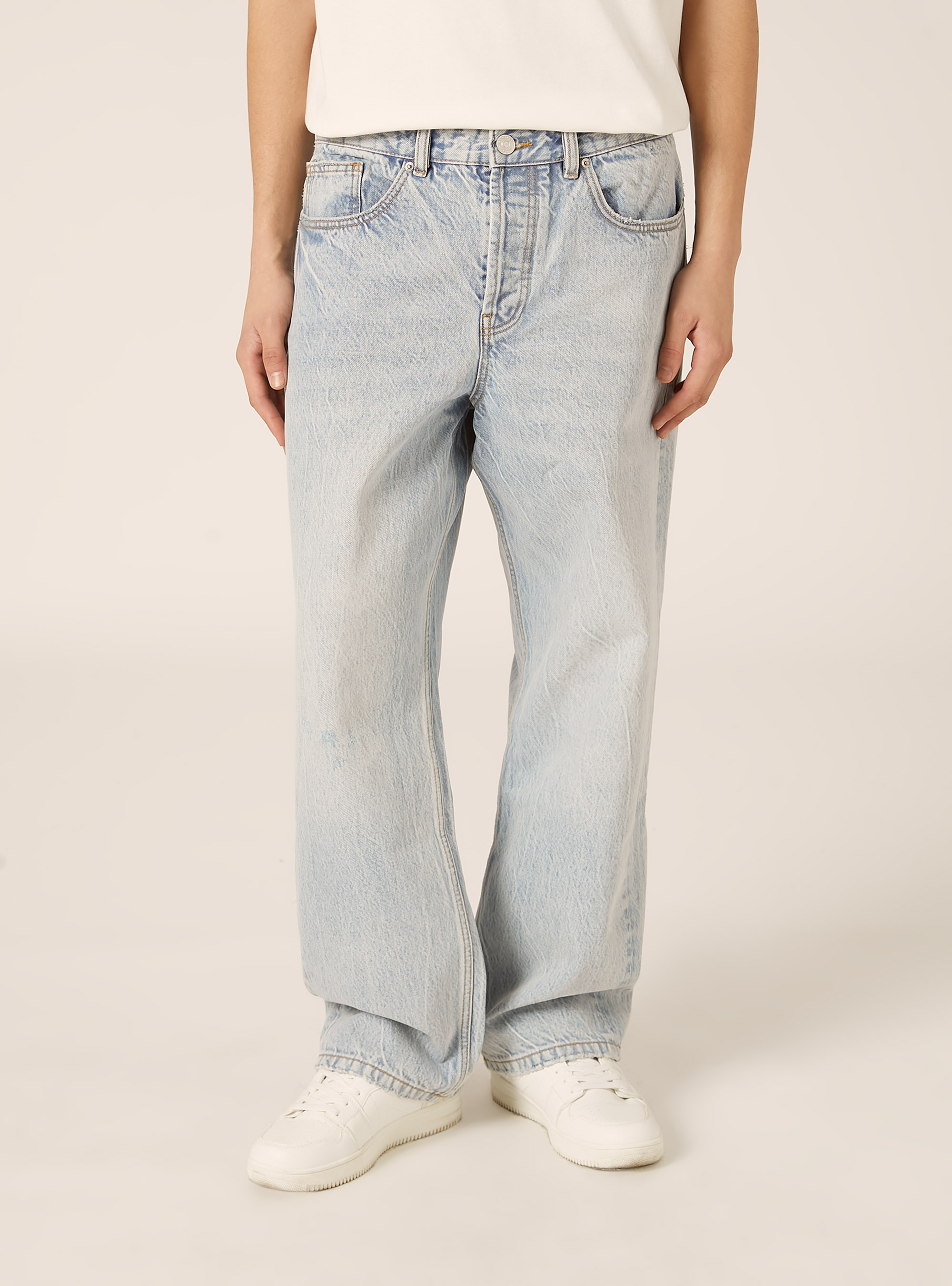 Jeans mit geradem Schnitt, D007 LIGHT AZURE