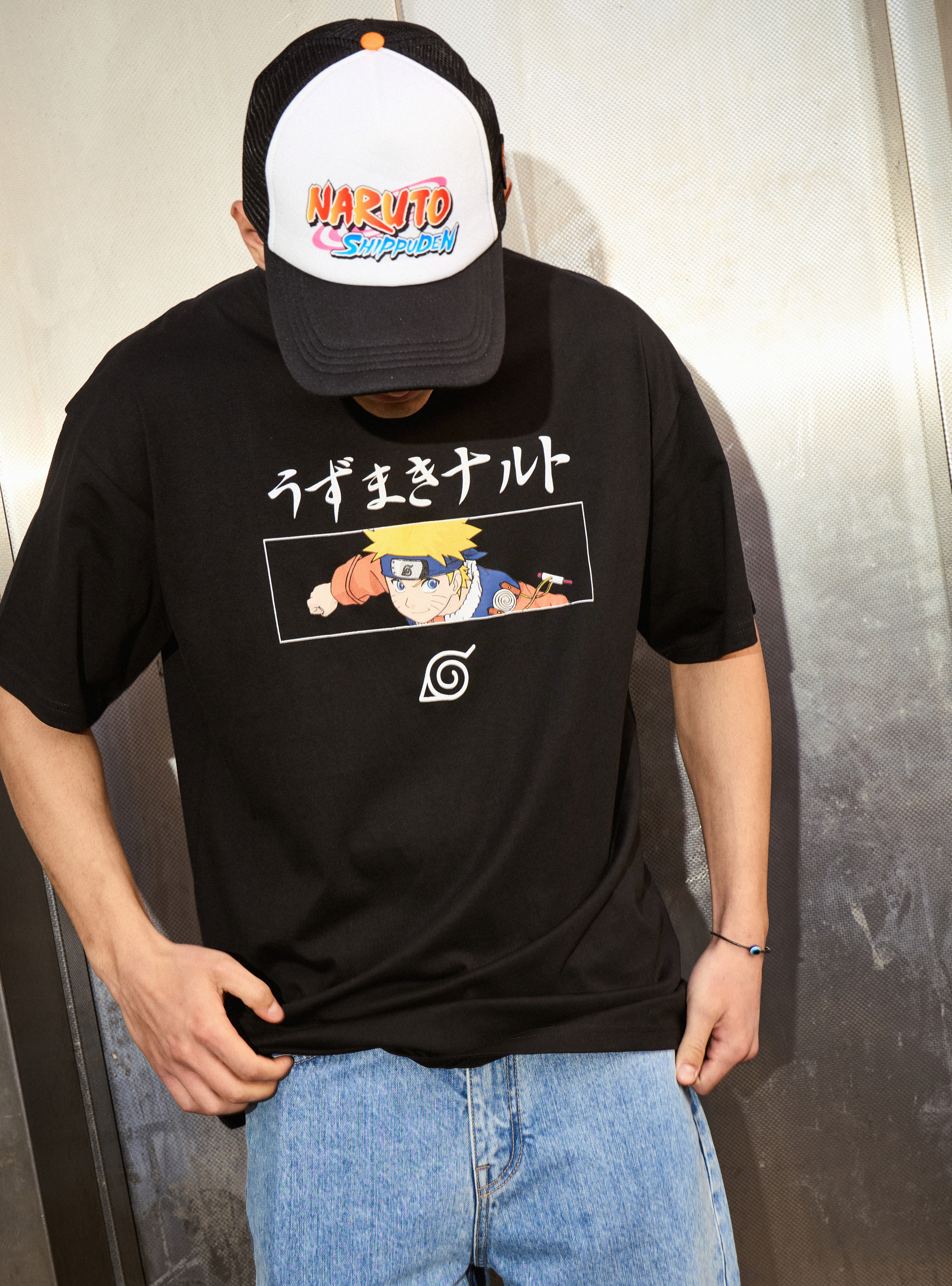 Naruto / Alcott oversized T-shirt, BK1 BLACK