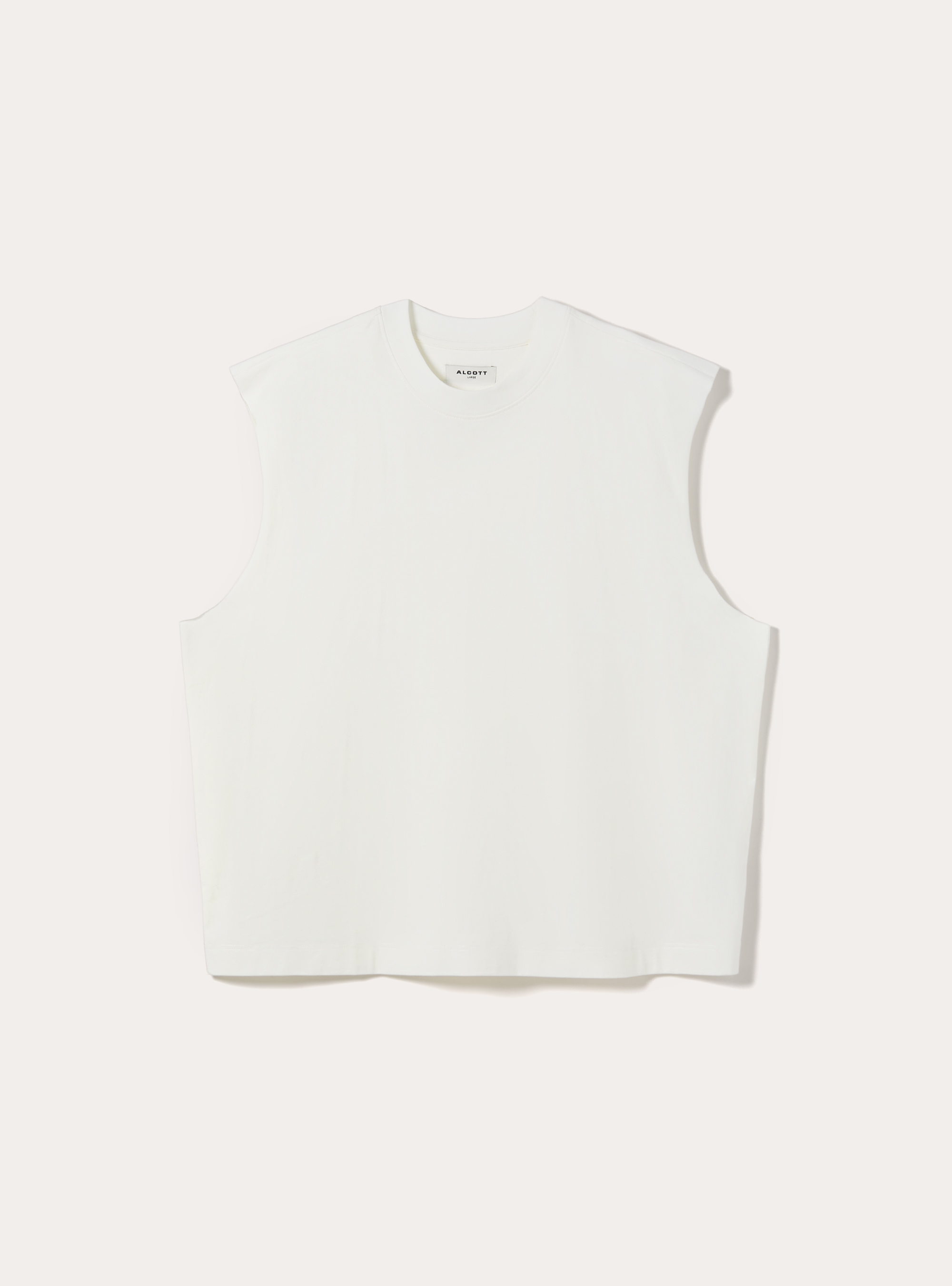 Boxy-Fit Tank Top, WH3 WHITE