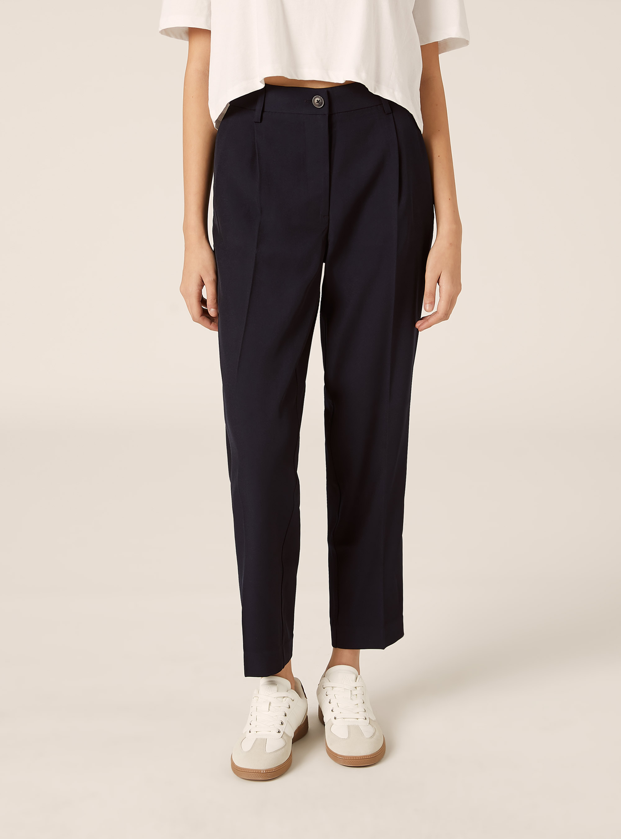 Pantaloni tailoring, NAVY MEDIO