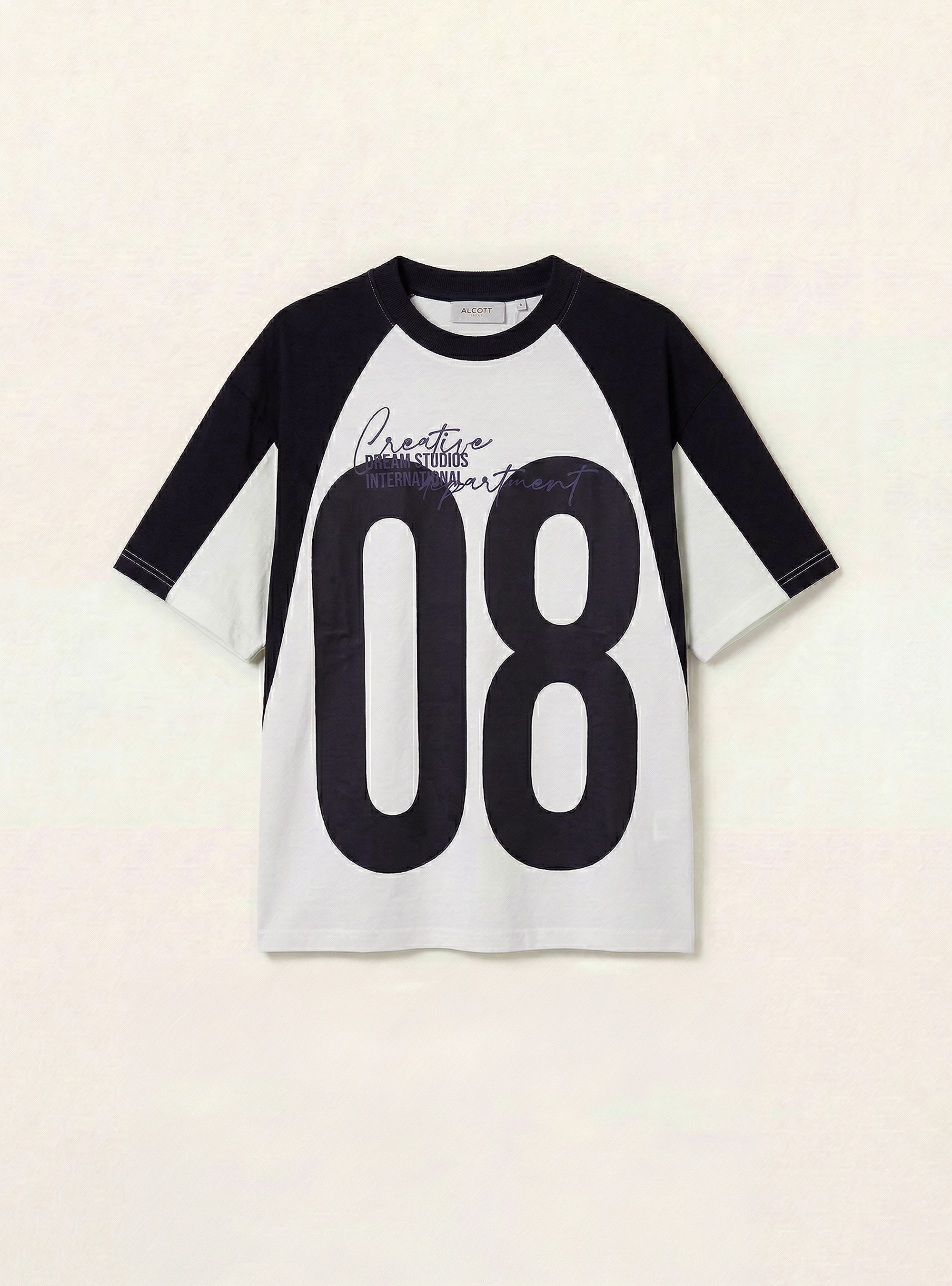Boxy-fit printed T-shirt, WH3 WHITE