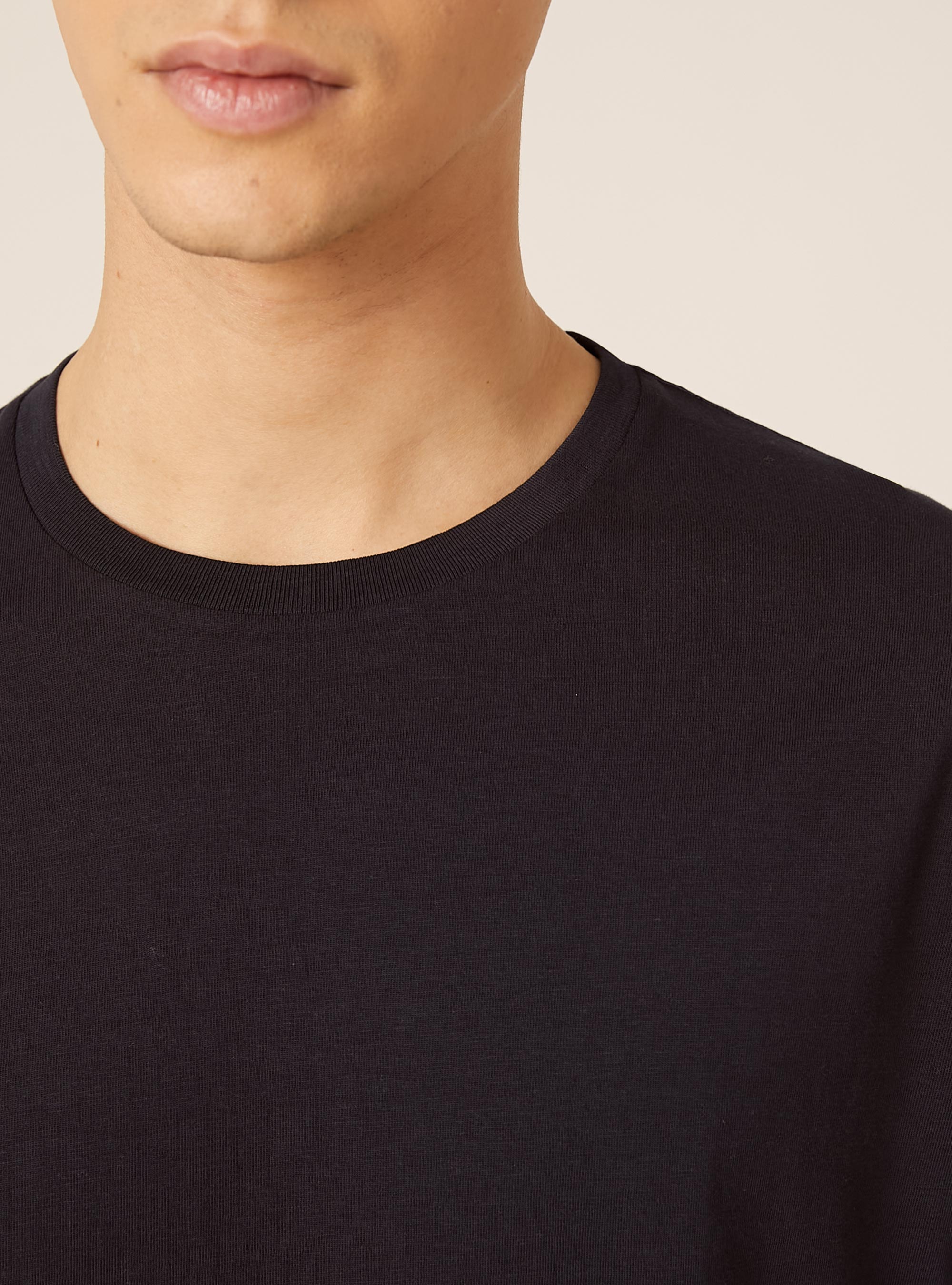 Basic Cotton T-Shirt, NA1 NAVY DARK