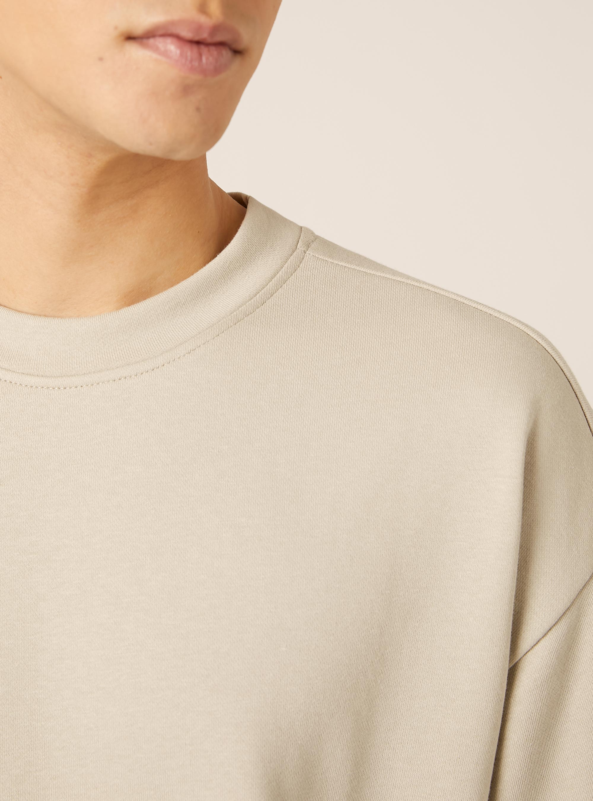 Oversize-Sweatshirt, BG1 BEIGE DARK