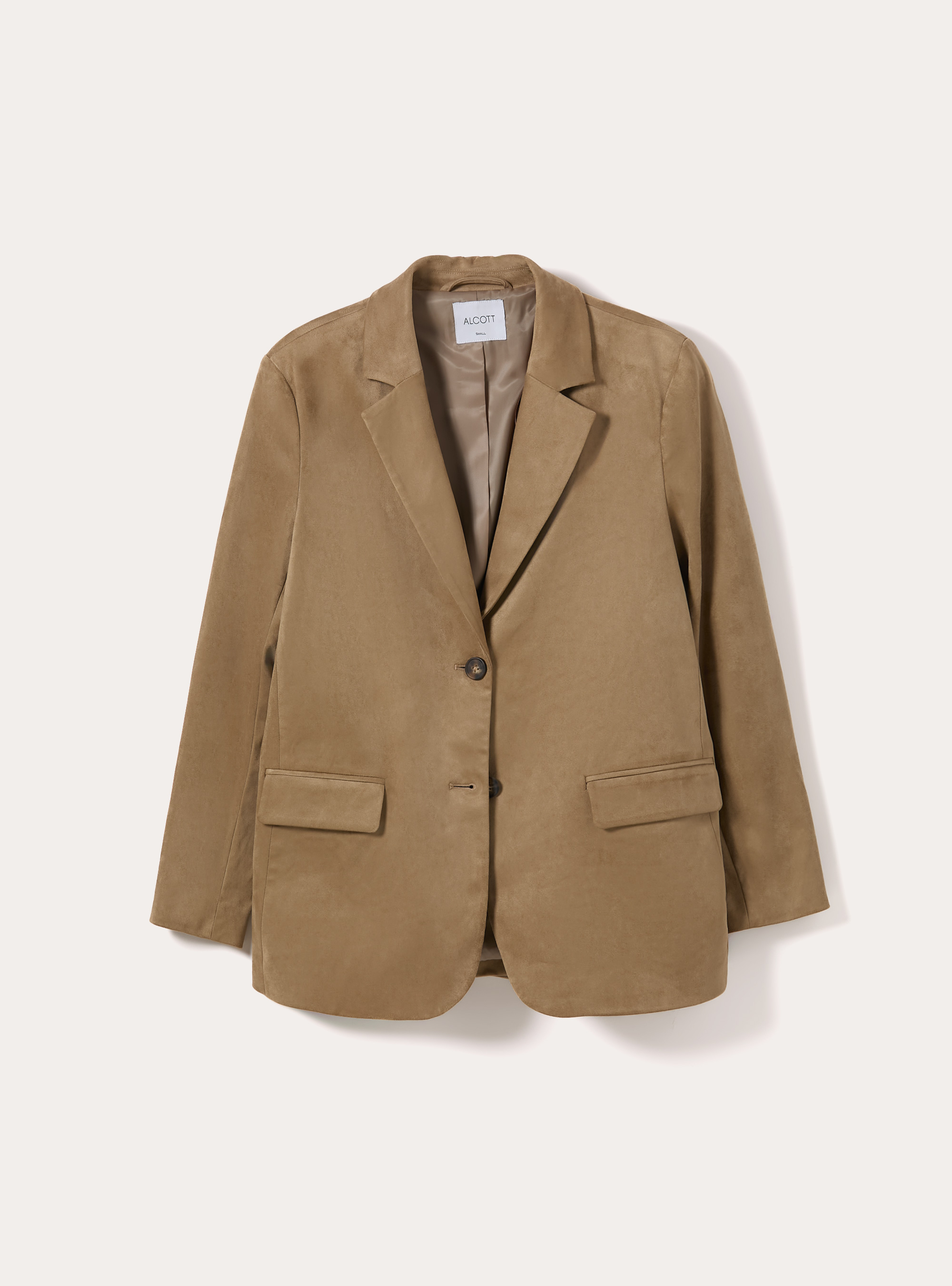 Blazer con efecto ante, BG2 BEIGE MEDIUM