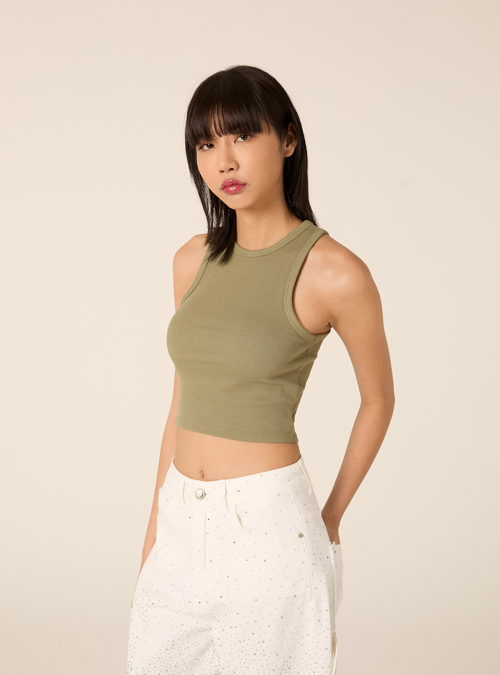 Camiseta sin mangas corta de canal&eacute;, KY2 KAKY MEDIUM