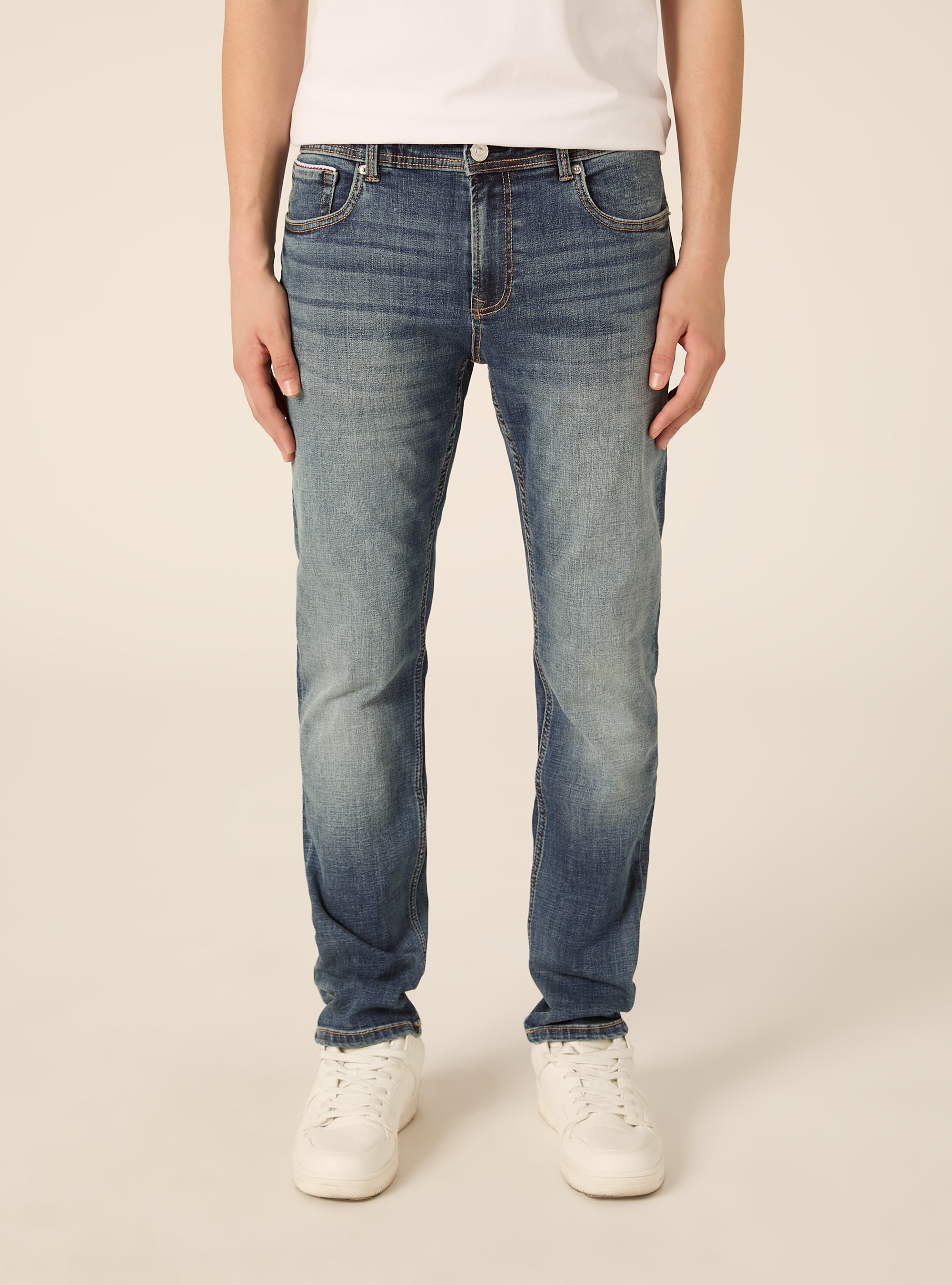 Skinny fit jeans, D002 MEDIUM DARK BLUE