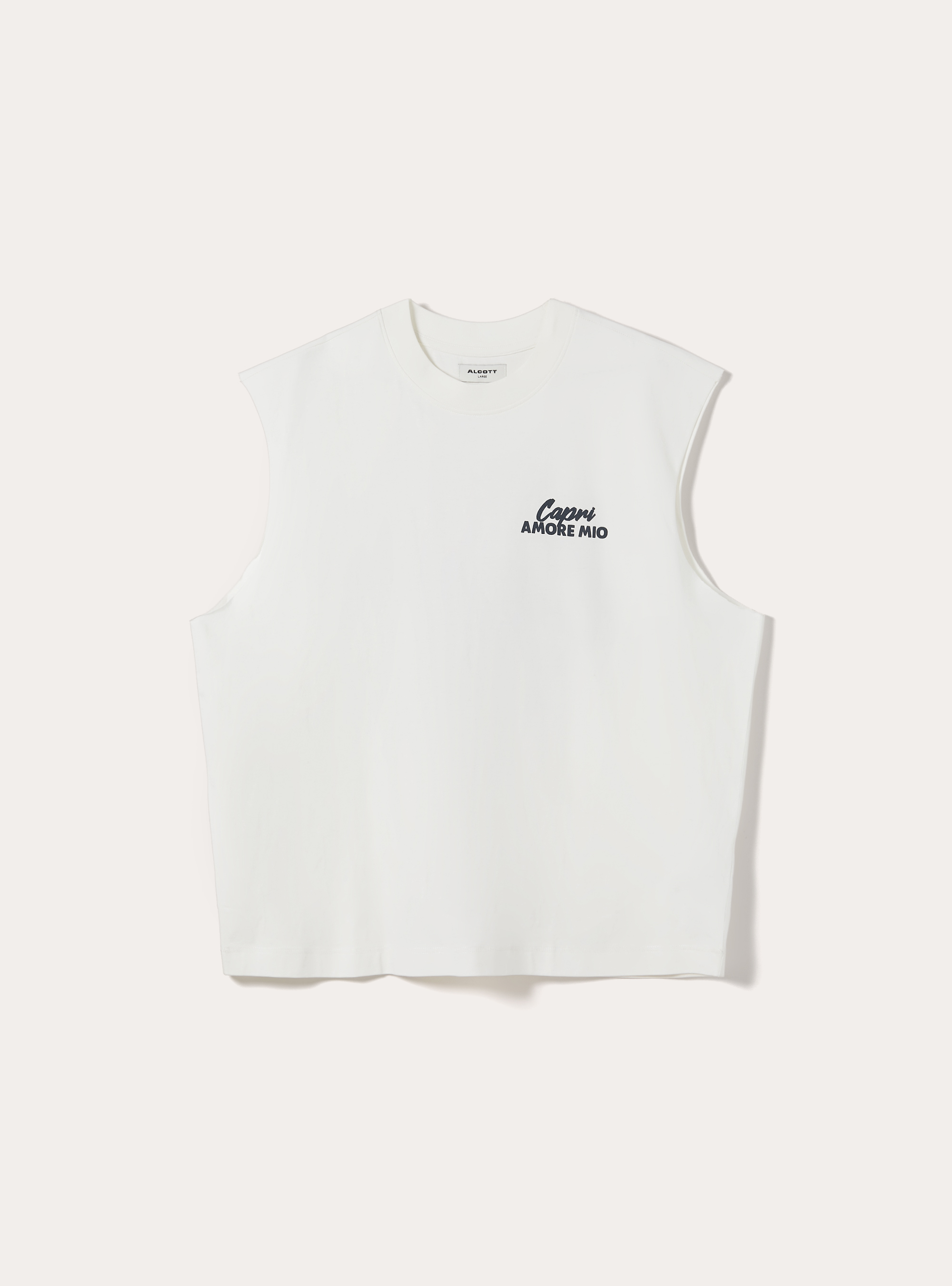 Boxy Fit Tanktop Capri Amore Mio, WH2 WHITE