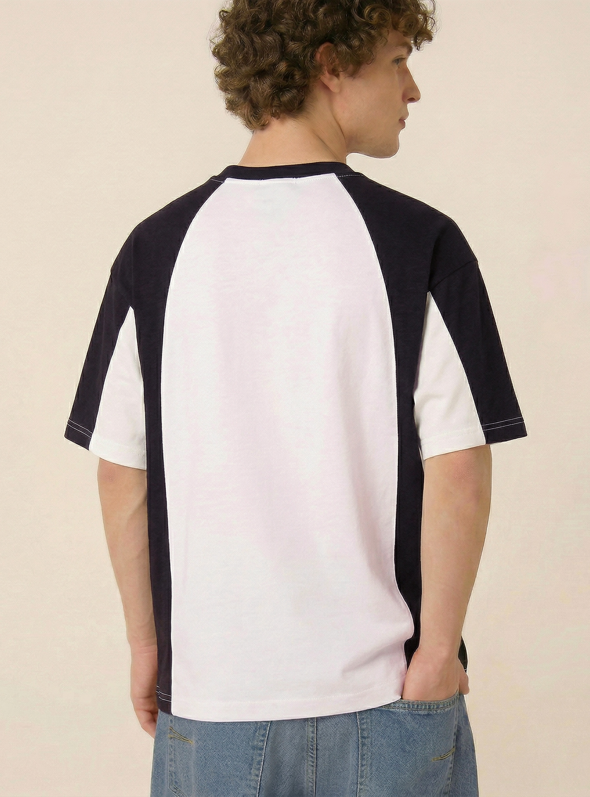 Boxy-fit printed T-shirt, WH3 WHITE