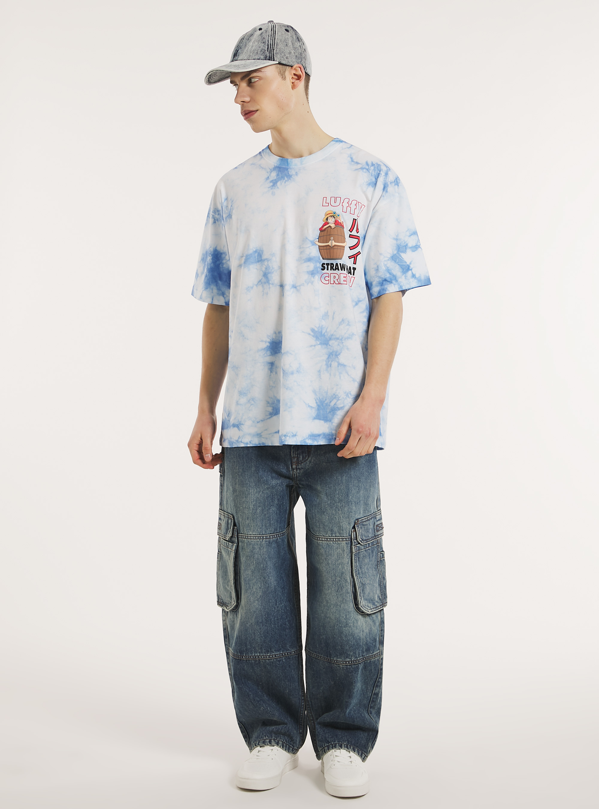 One Piece / Camiseta Alcott oversize tie-dye, WH3 WHITE