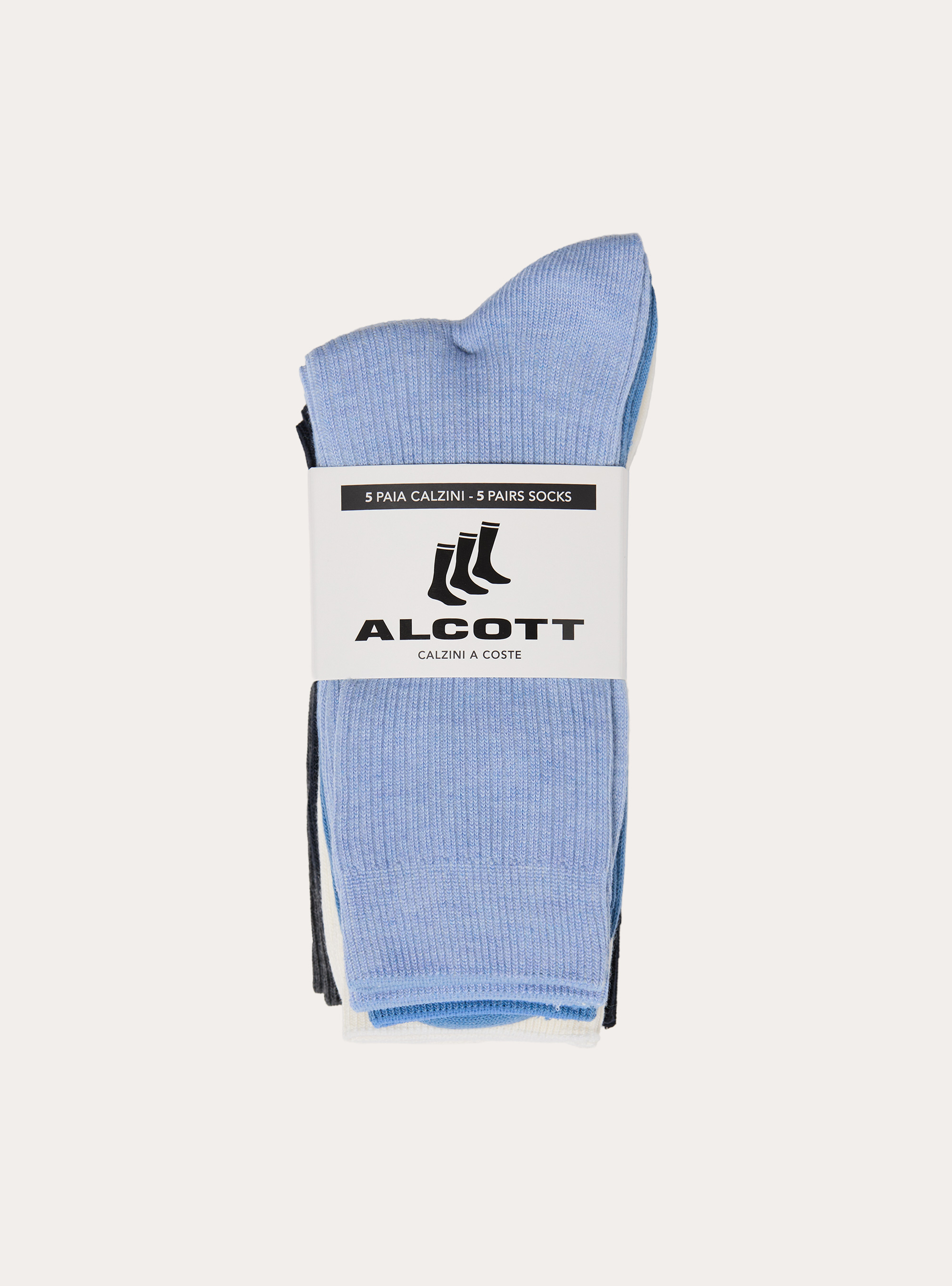 Set de 5 pares de calcetines, BL2 BLUE MEDIUM