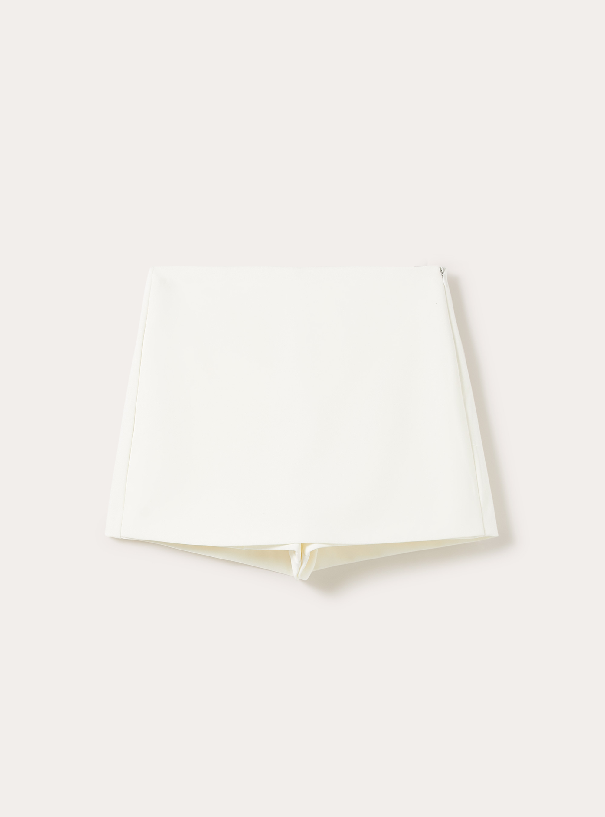 Basic high-waisted skort, WH2 WHITE