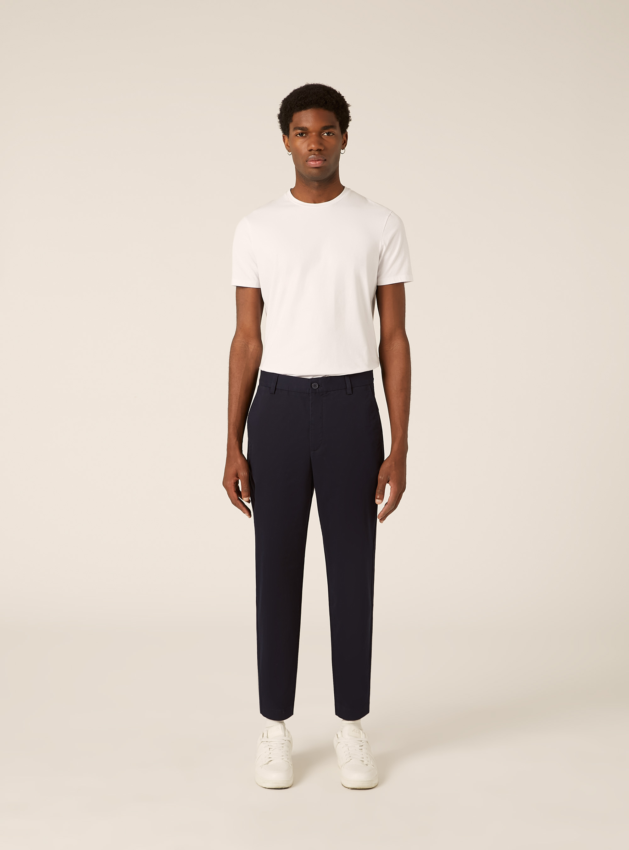 Pantaloni chino slim fit, BLU SCURO